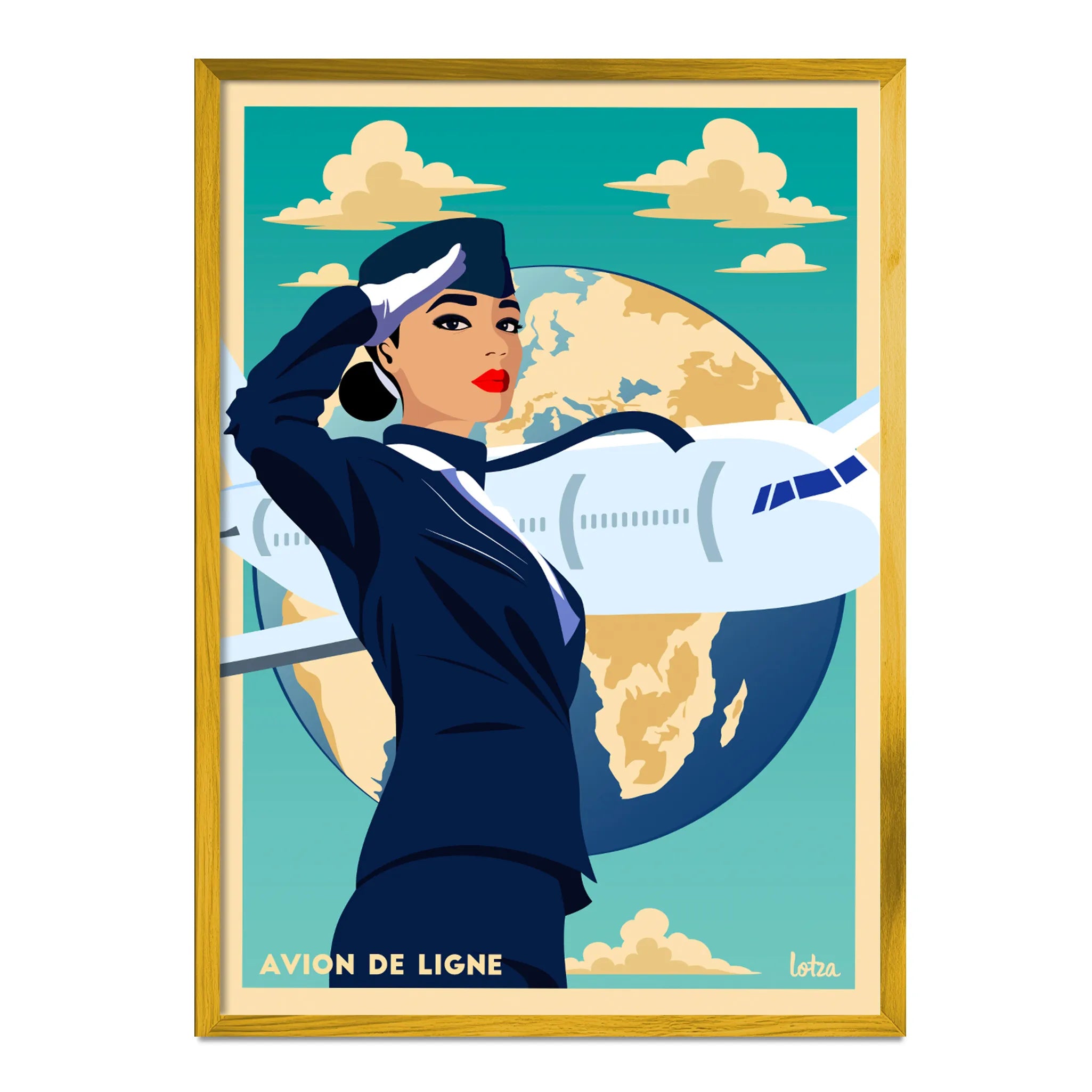 Affiche Avion - de ligne
