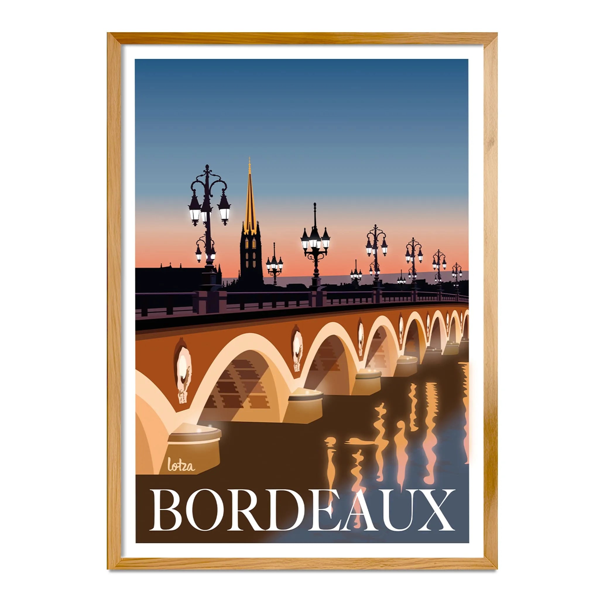Bordeaux Poster - Stone Bridge