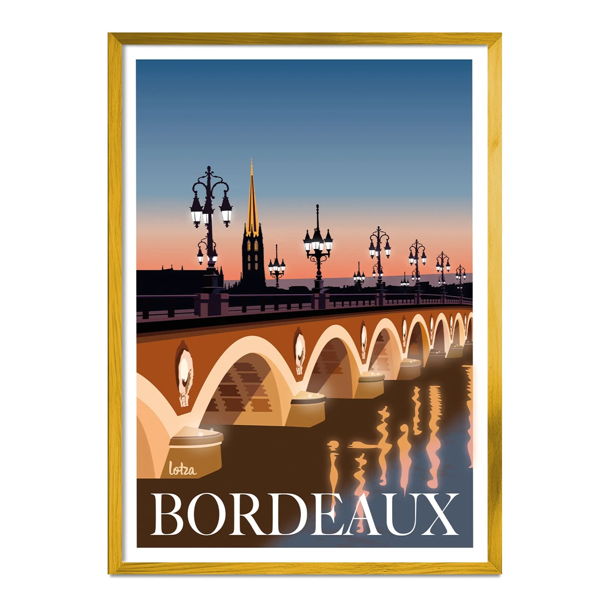 Bordeaux Poster - Stone Bridge