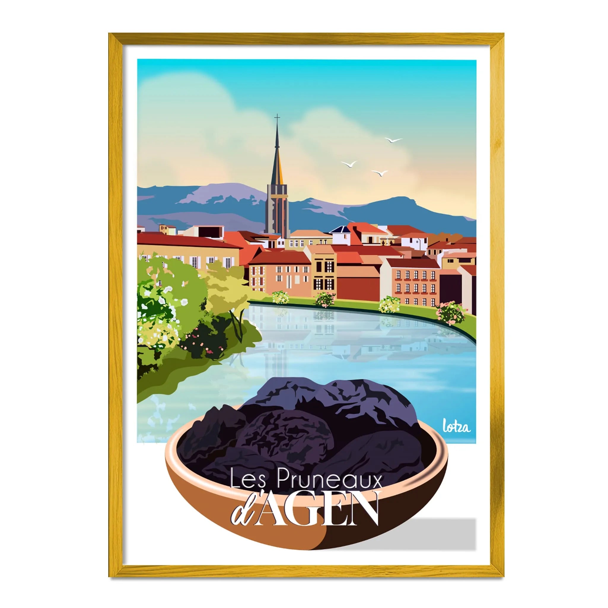 Affiche Les Pruneaux d'Agen