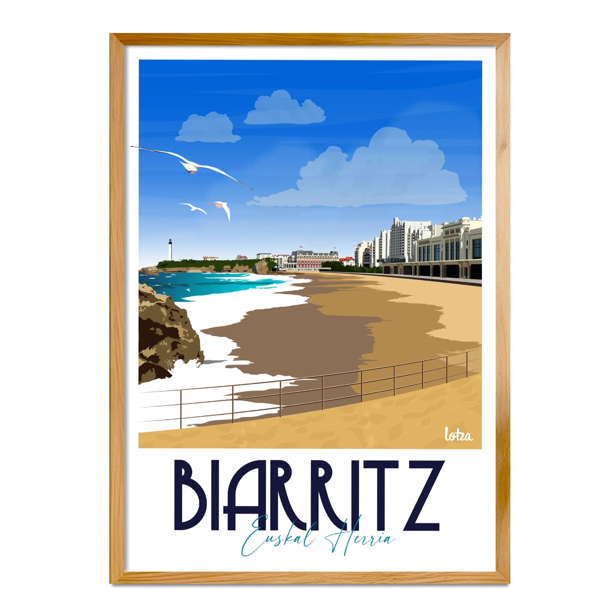 Affiche Biarritz