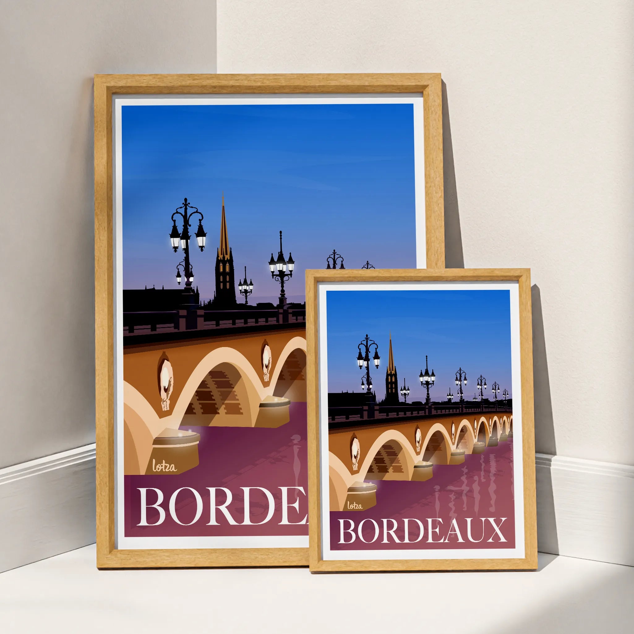 Affiche Bordeaux - Pont de Pierre