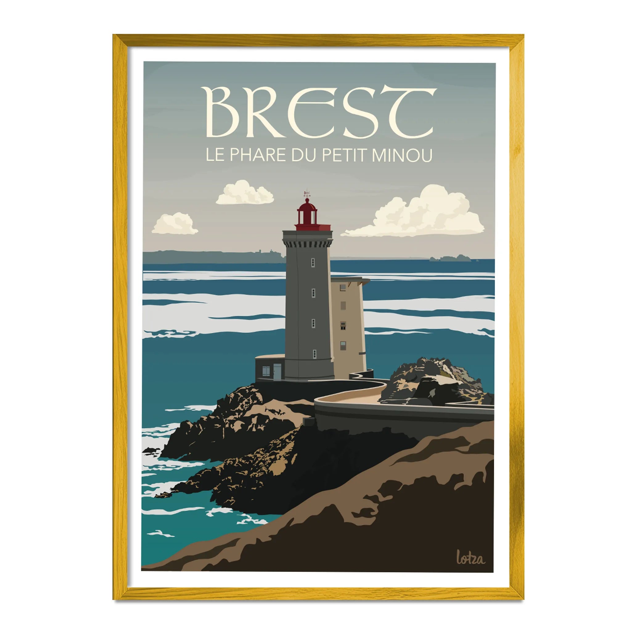 Affiche Brest - Phare du Petit Minou