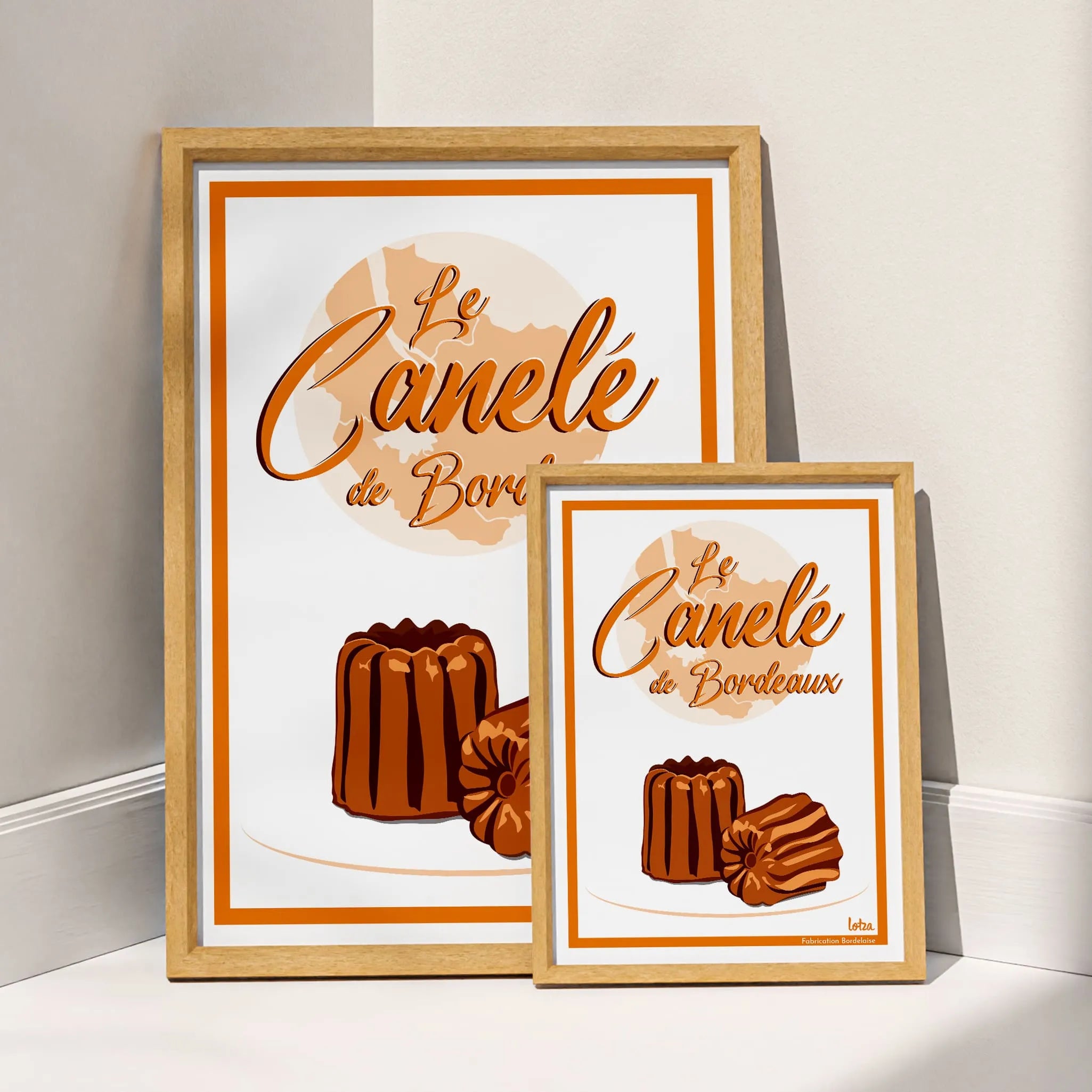 Affiche Canelé de Bordeaux