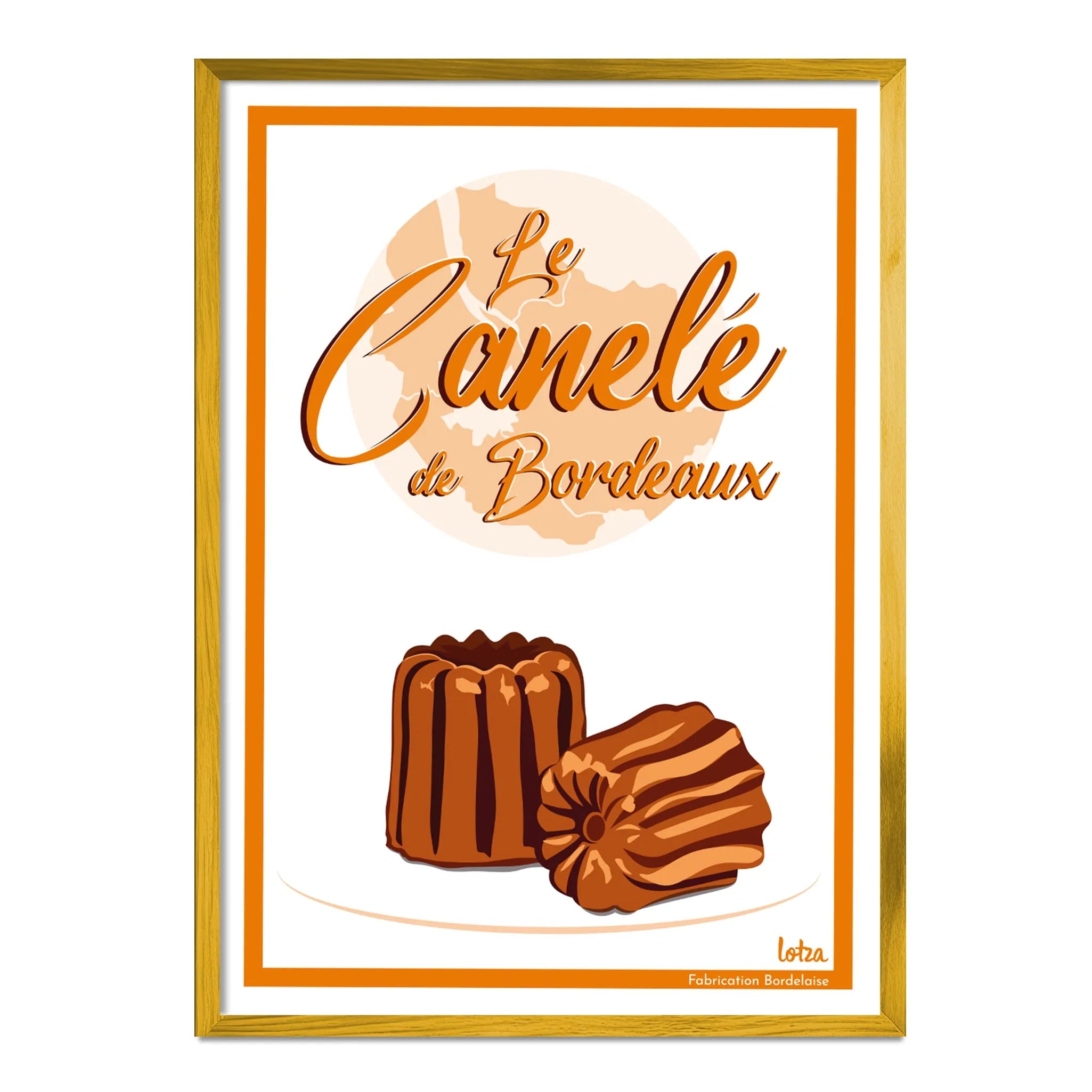 Affiche Canelé de Bordeaux