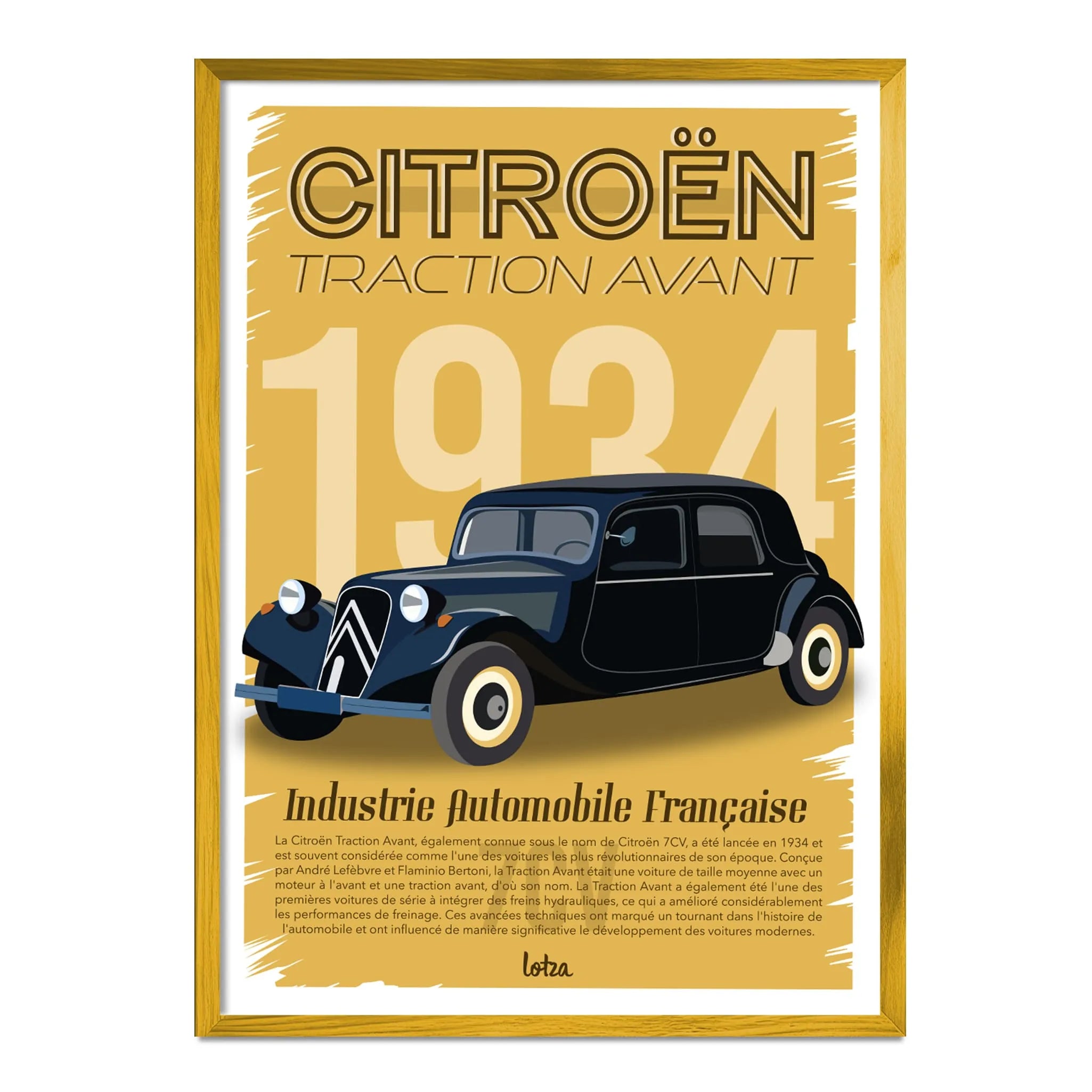 Affiche Citroën Traction Avant