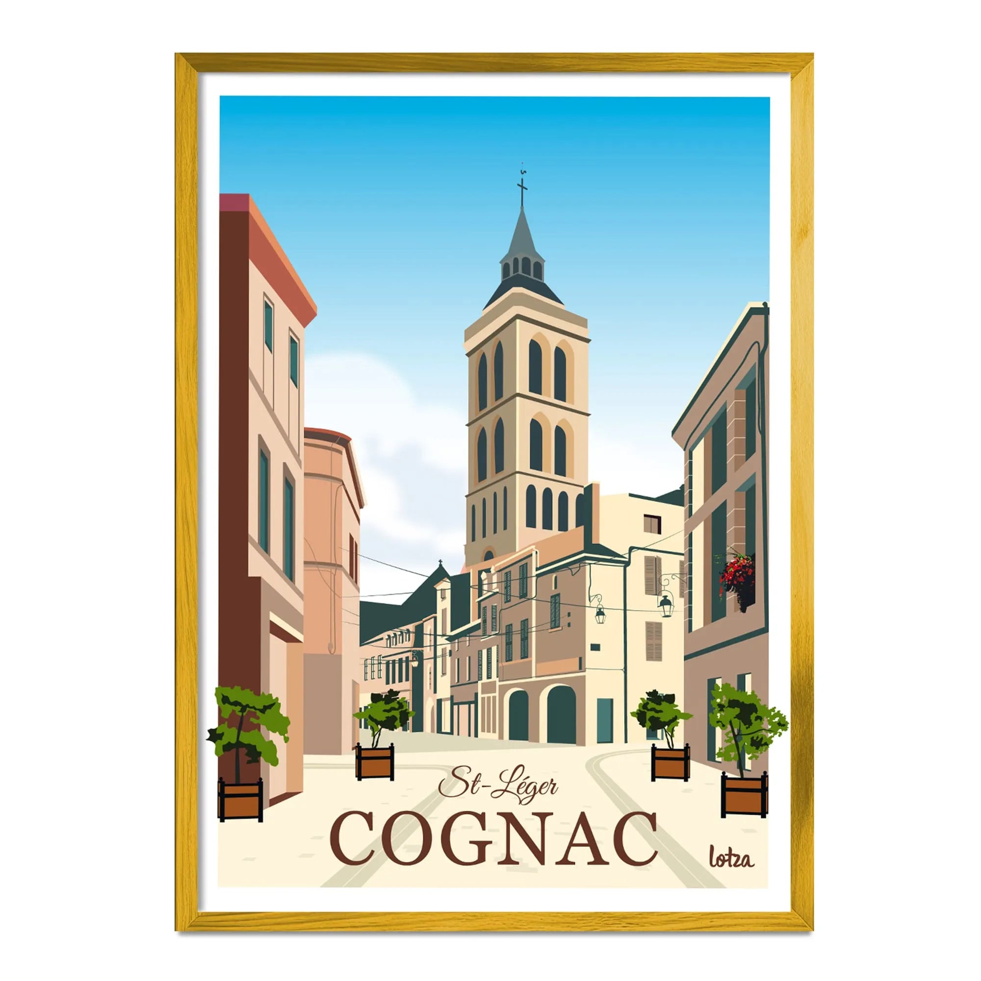 Affiche Cognac - Saint-Léger