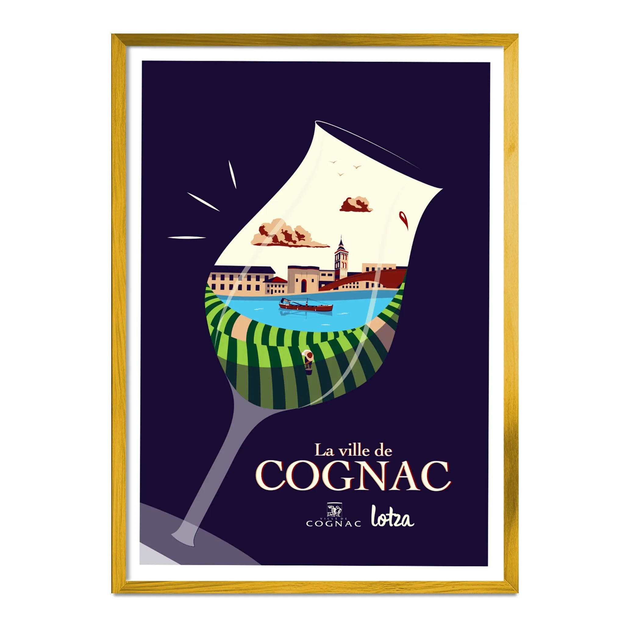 Affiche Cognac (verre)