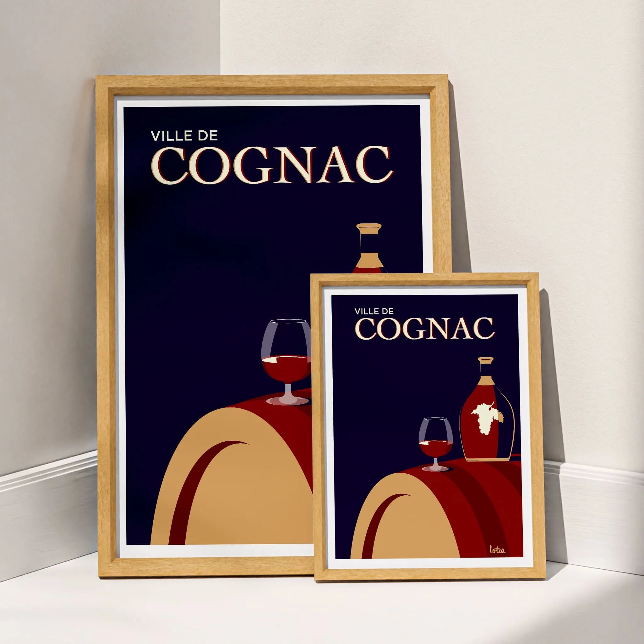 Affiche Cognac (bleu)