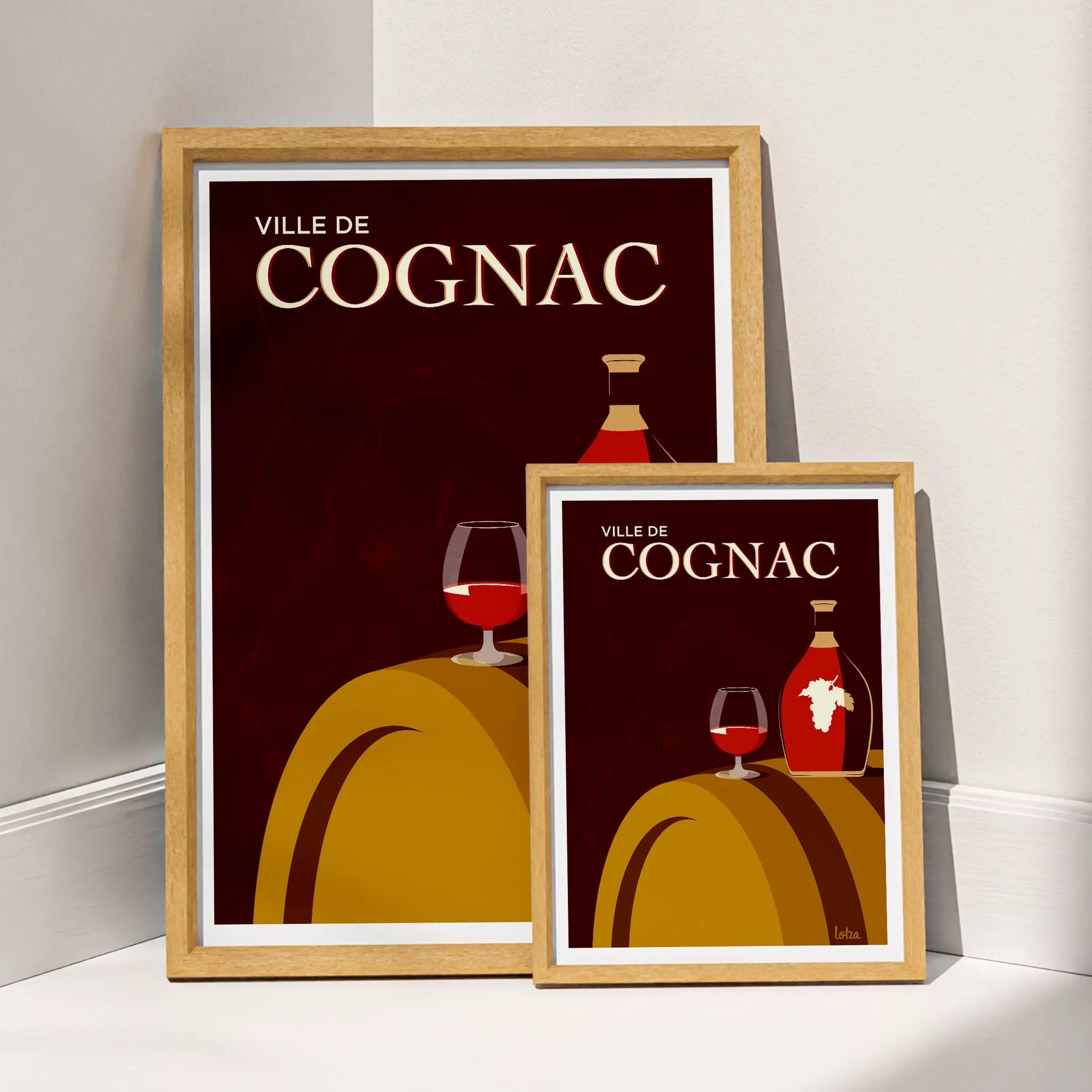 Affiche Cognac (marron)