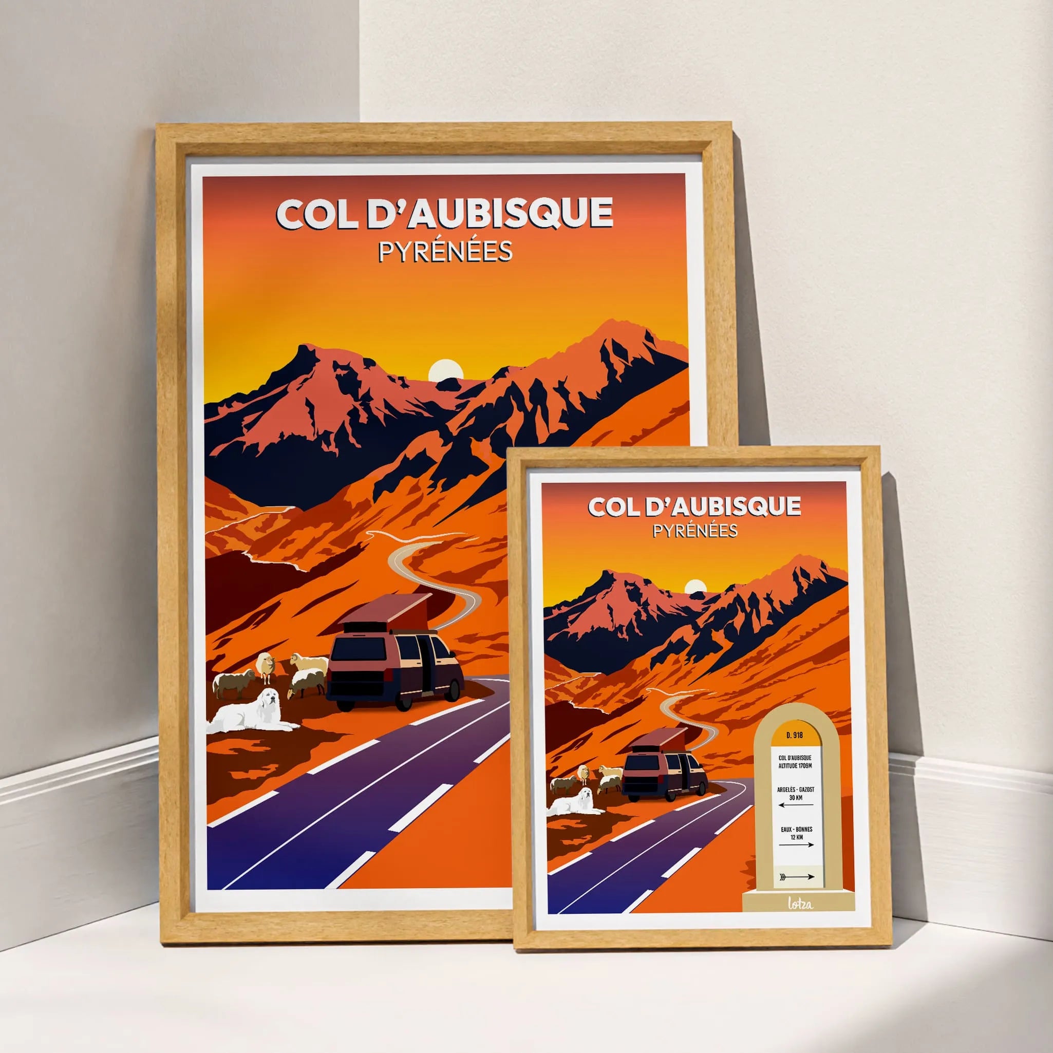 Affiche Col d'Aubisque - Van Life
