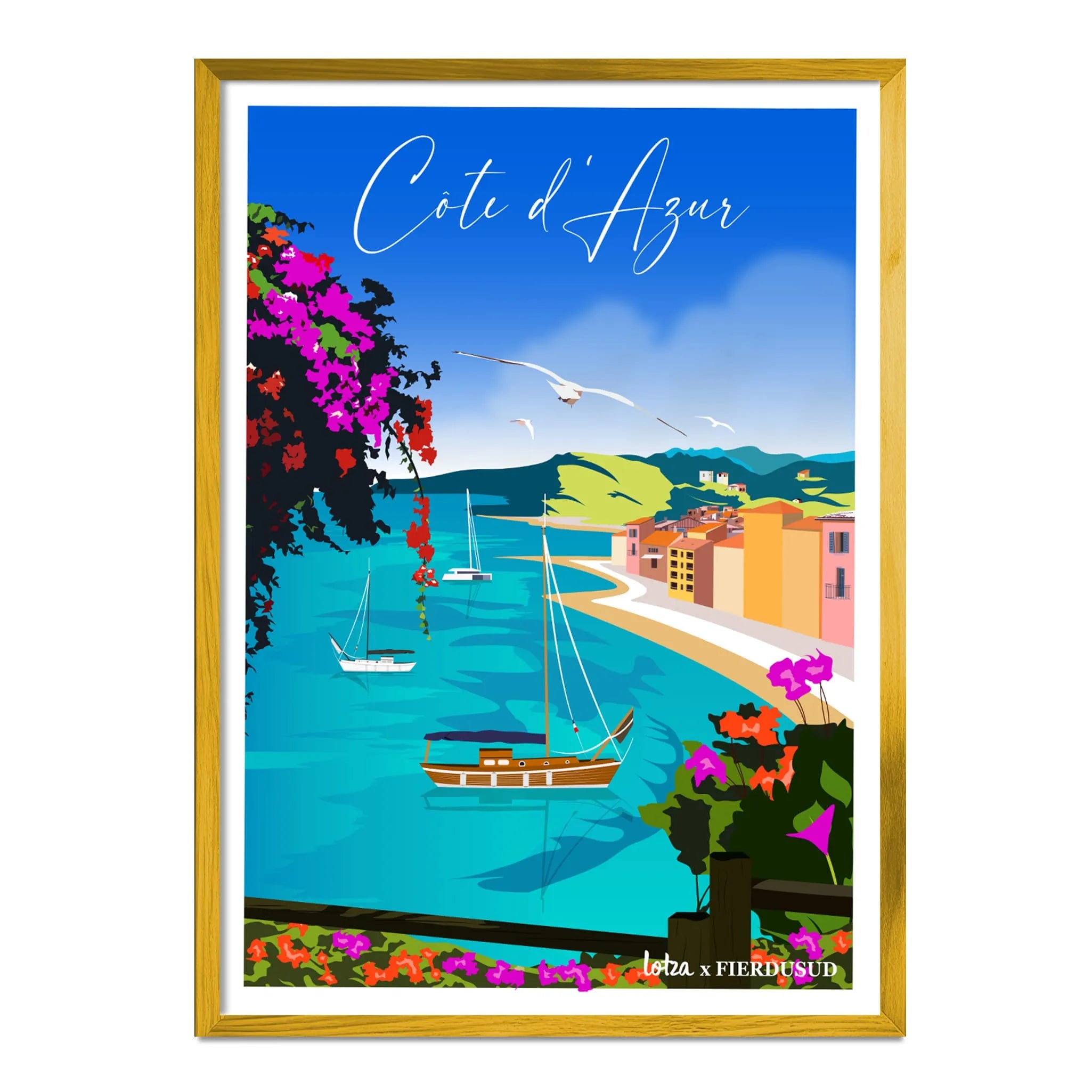 Affiche Côte d'Azur