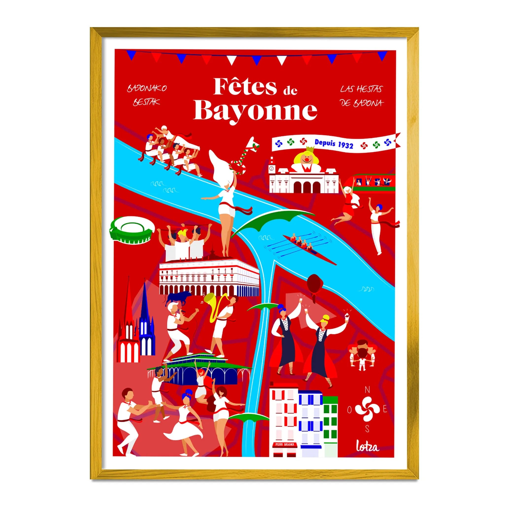 Affiche Fêtes de Bayonne