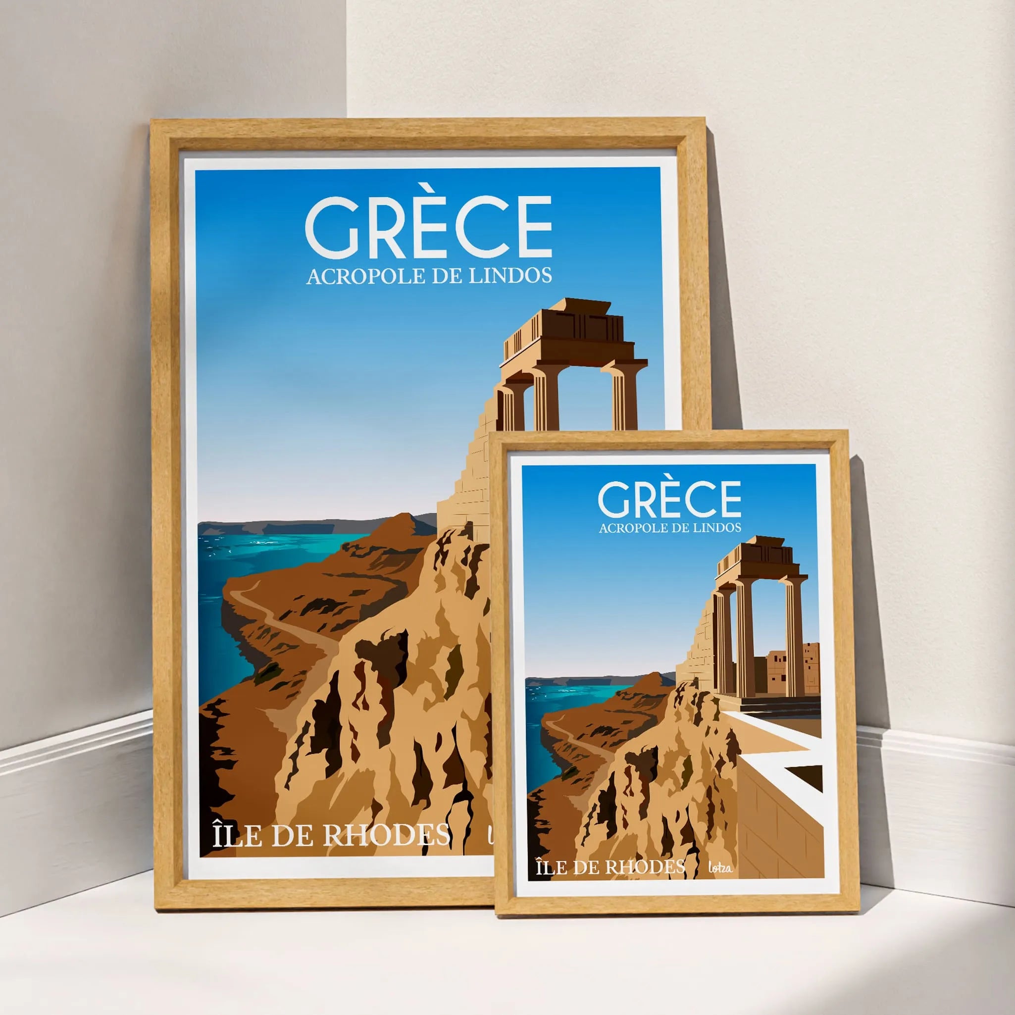 Affiche Grêce - Île de Rhodes