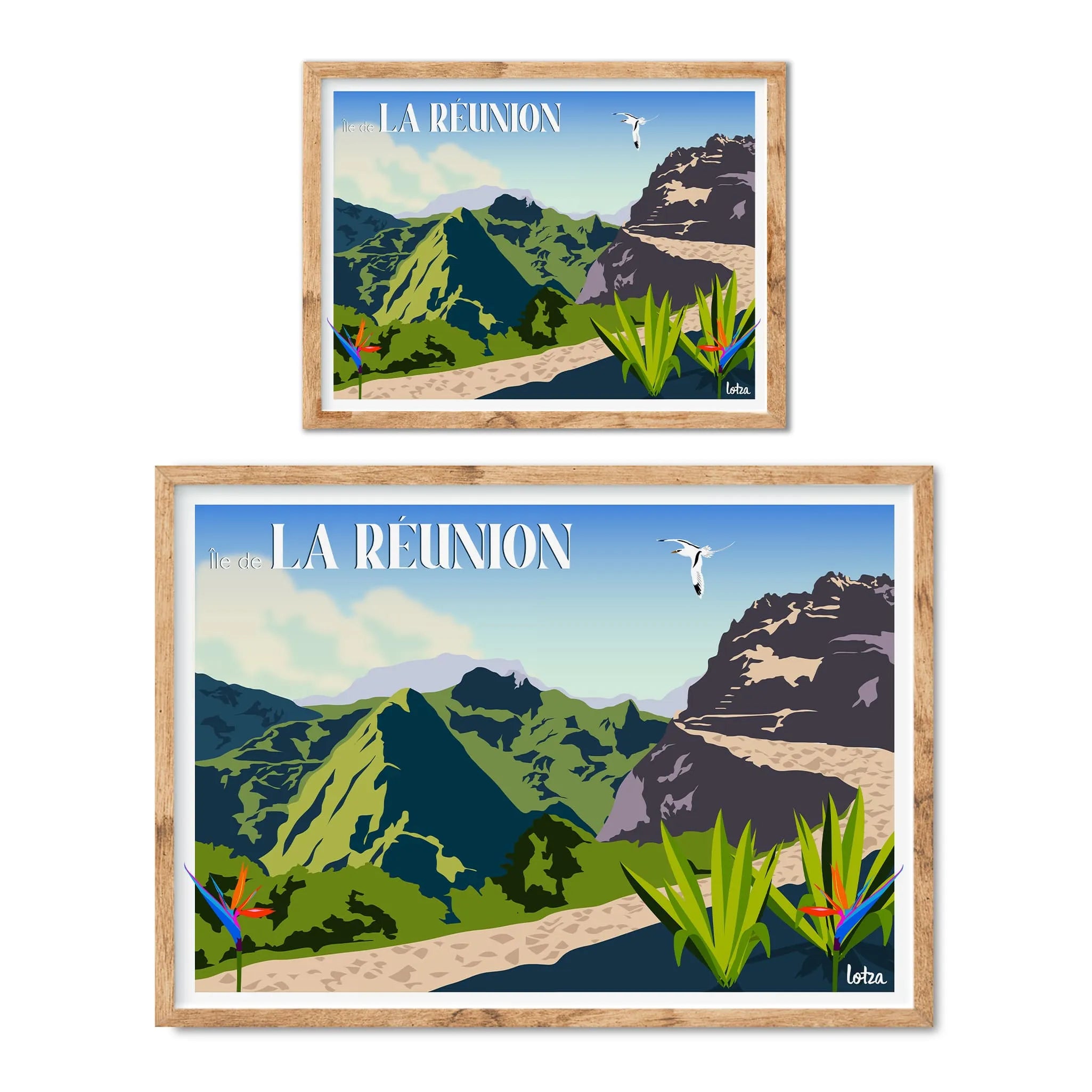 Affiche Île de La Réunion - Cirque de Mafate