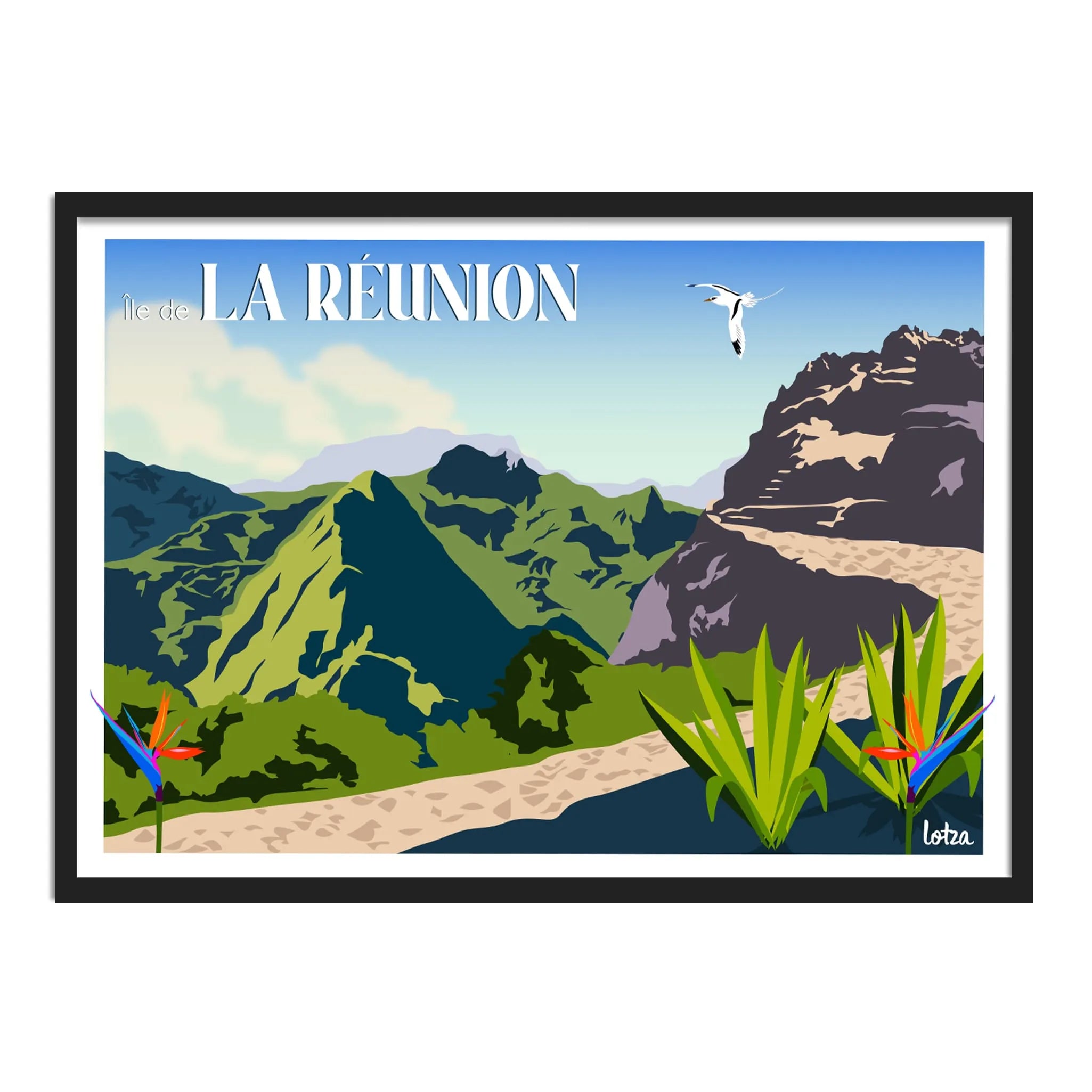 Reunion Island Poster - Mafate Circus