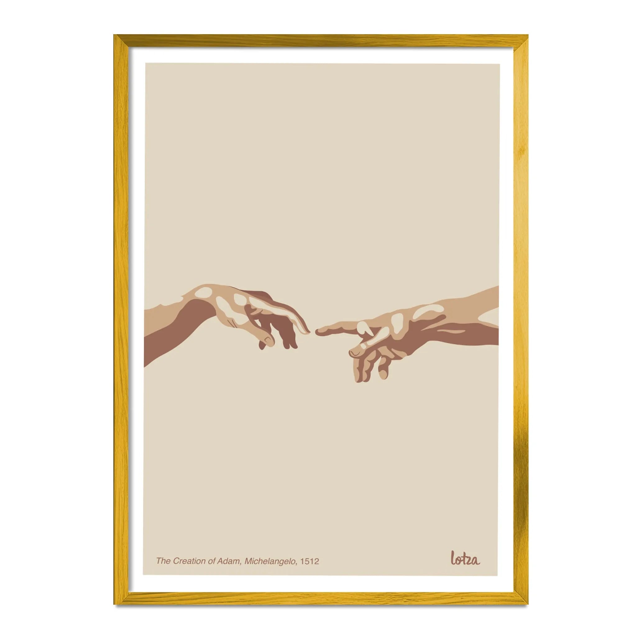 Affiche La Création d'Adam