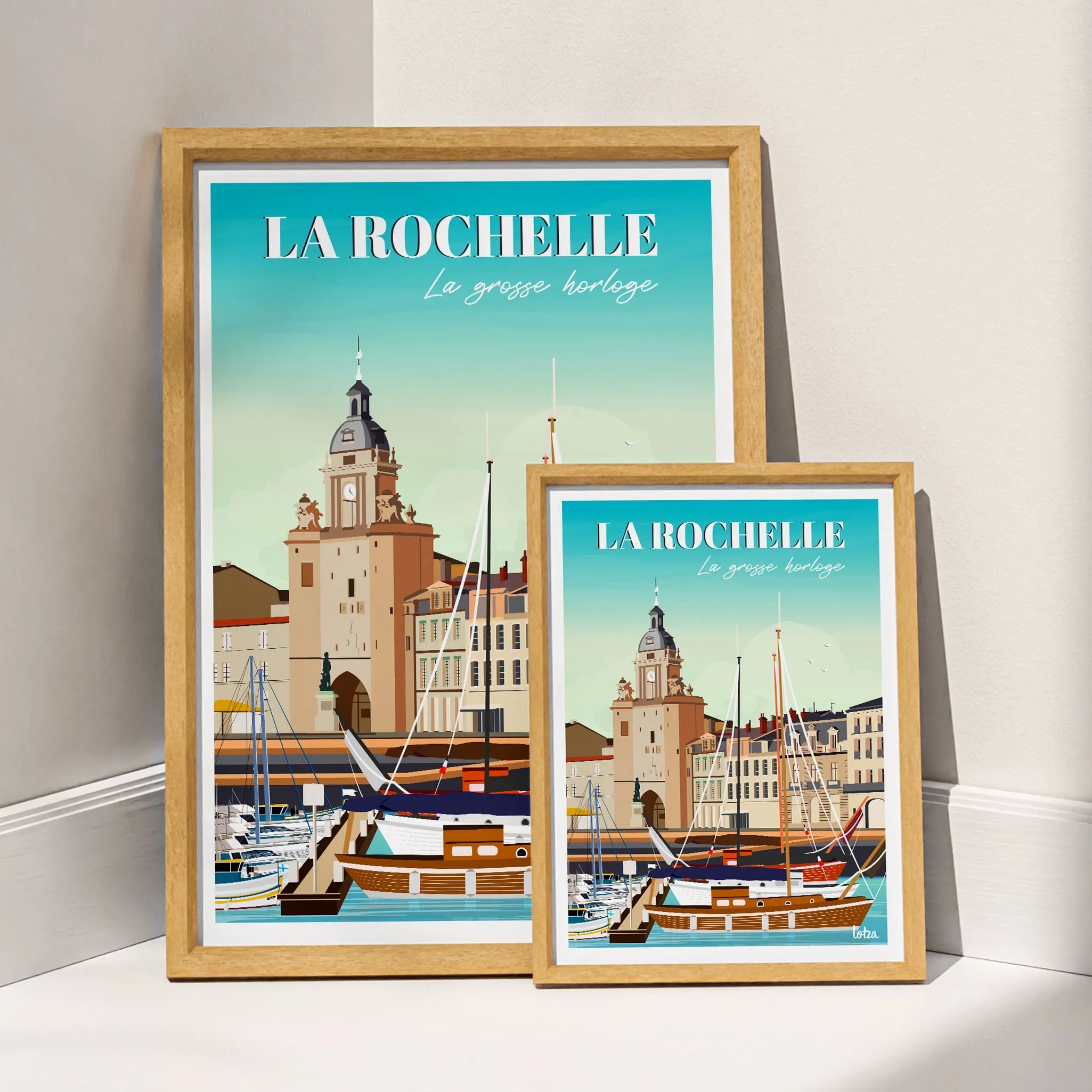 Affiche La Rochelle - La Grosse Horloge