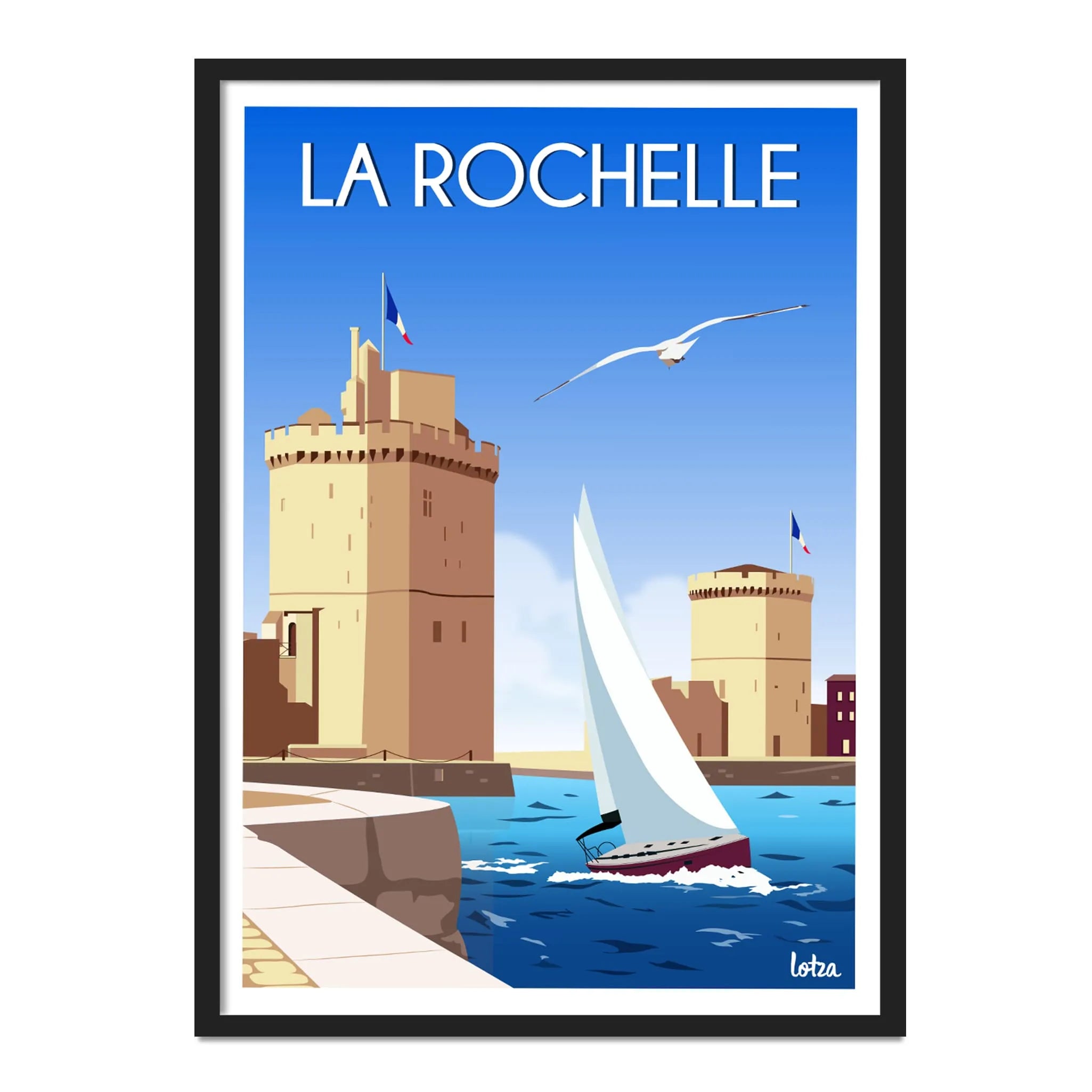 Affiche La Rochelle - Les Deux Tours