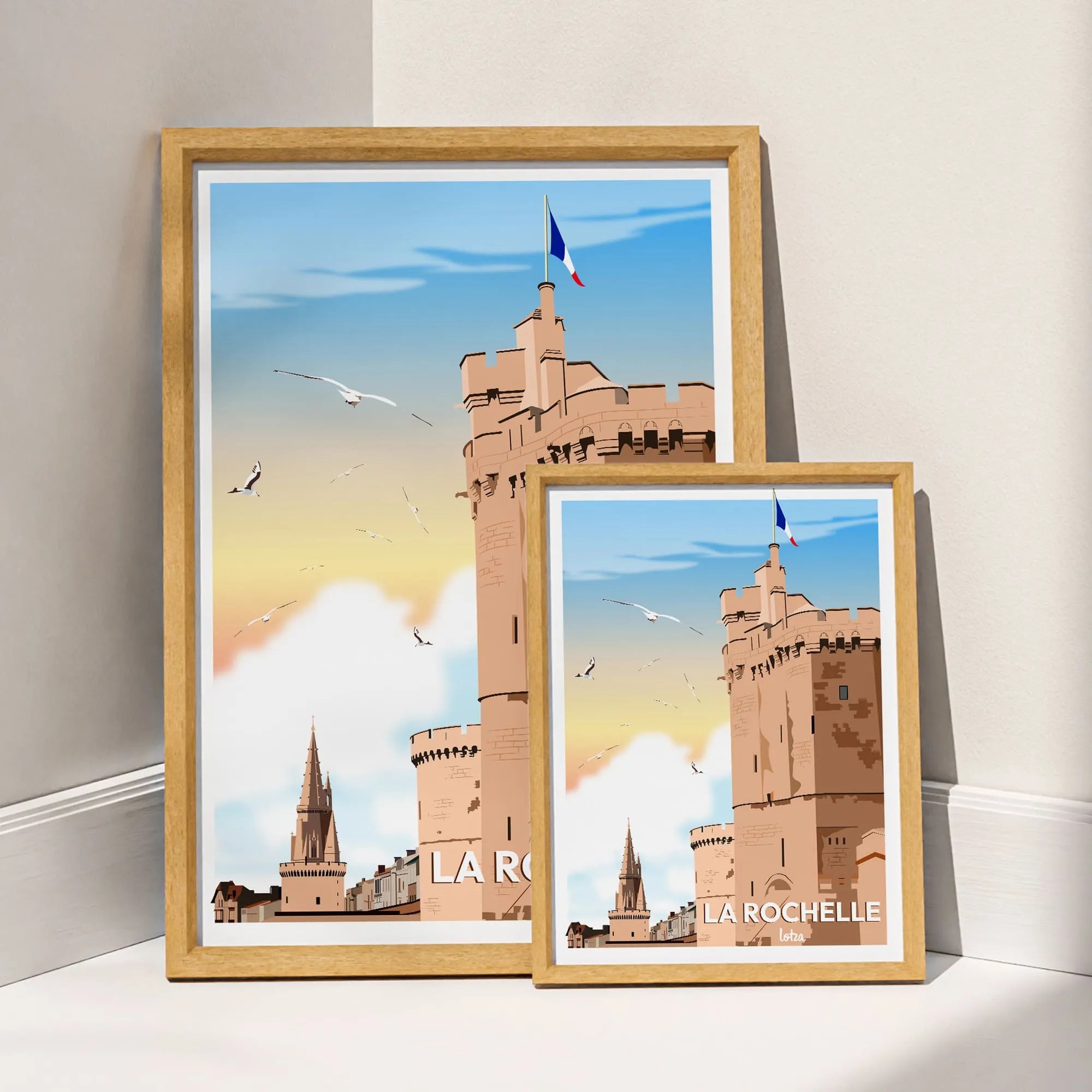 Affiche La Rochelle - Les Trois Tours