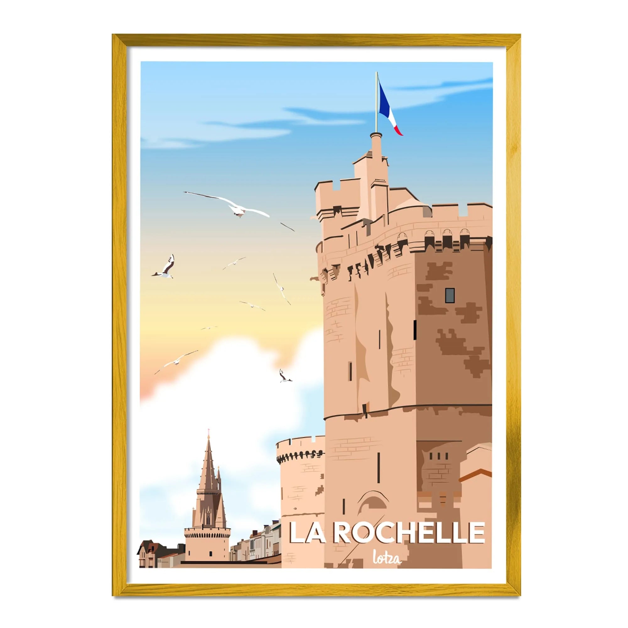 Affiche La Rochelle - Les Trois Tours