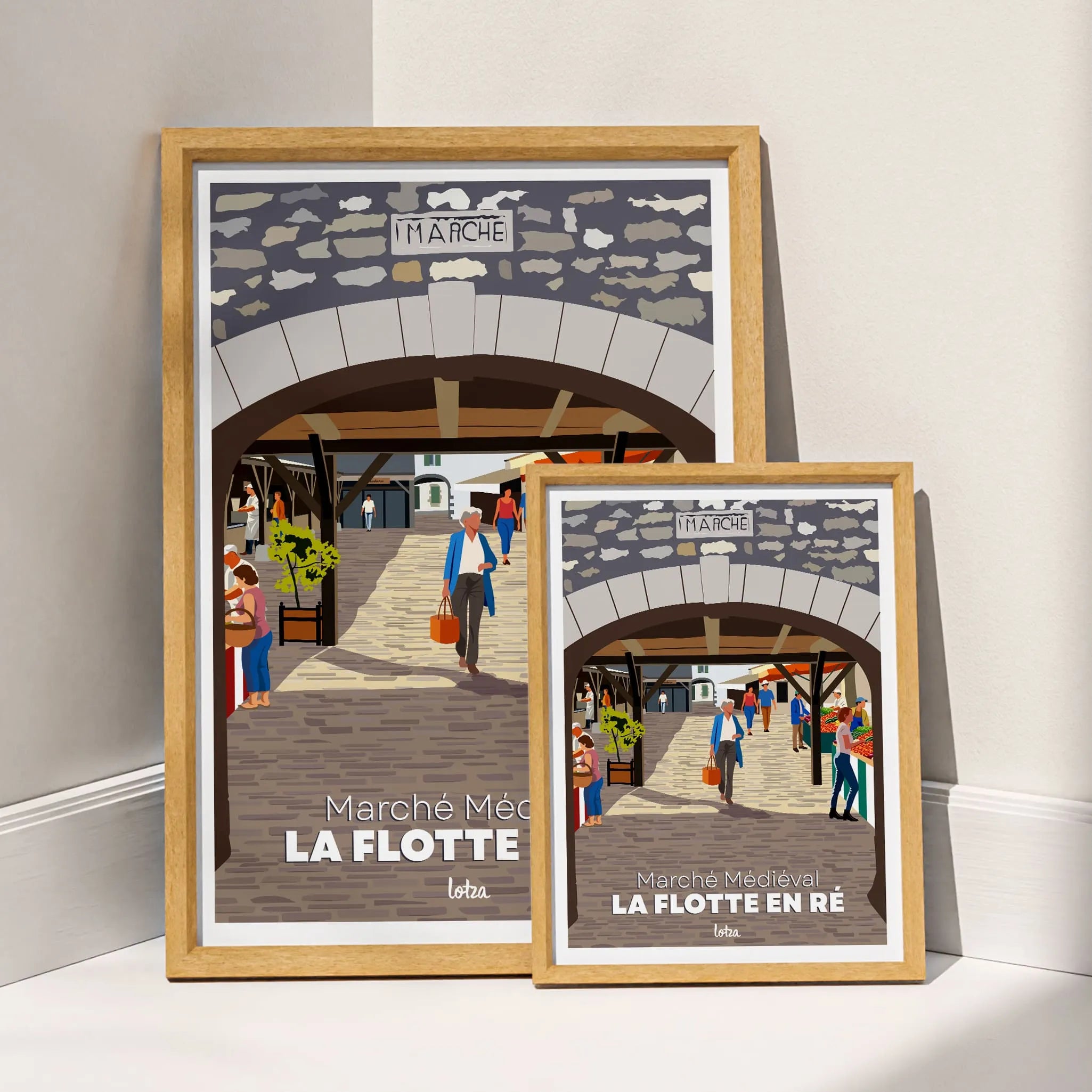 Affiche Marché de la Flotte en Ré