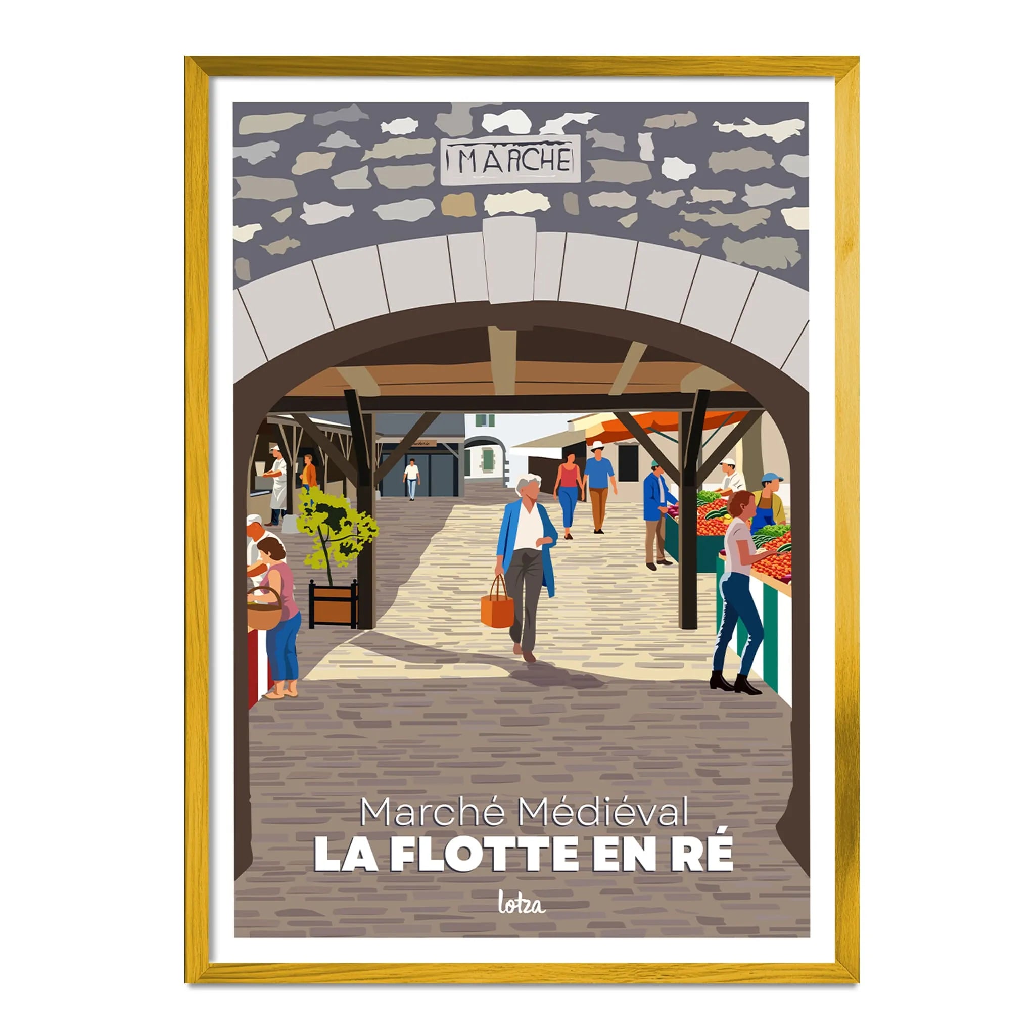 Affiche Marché de la Flotte en Ré