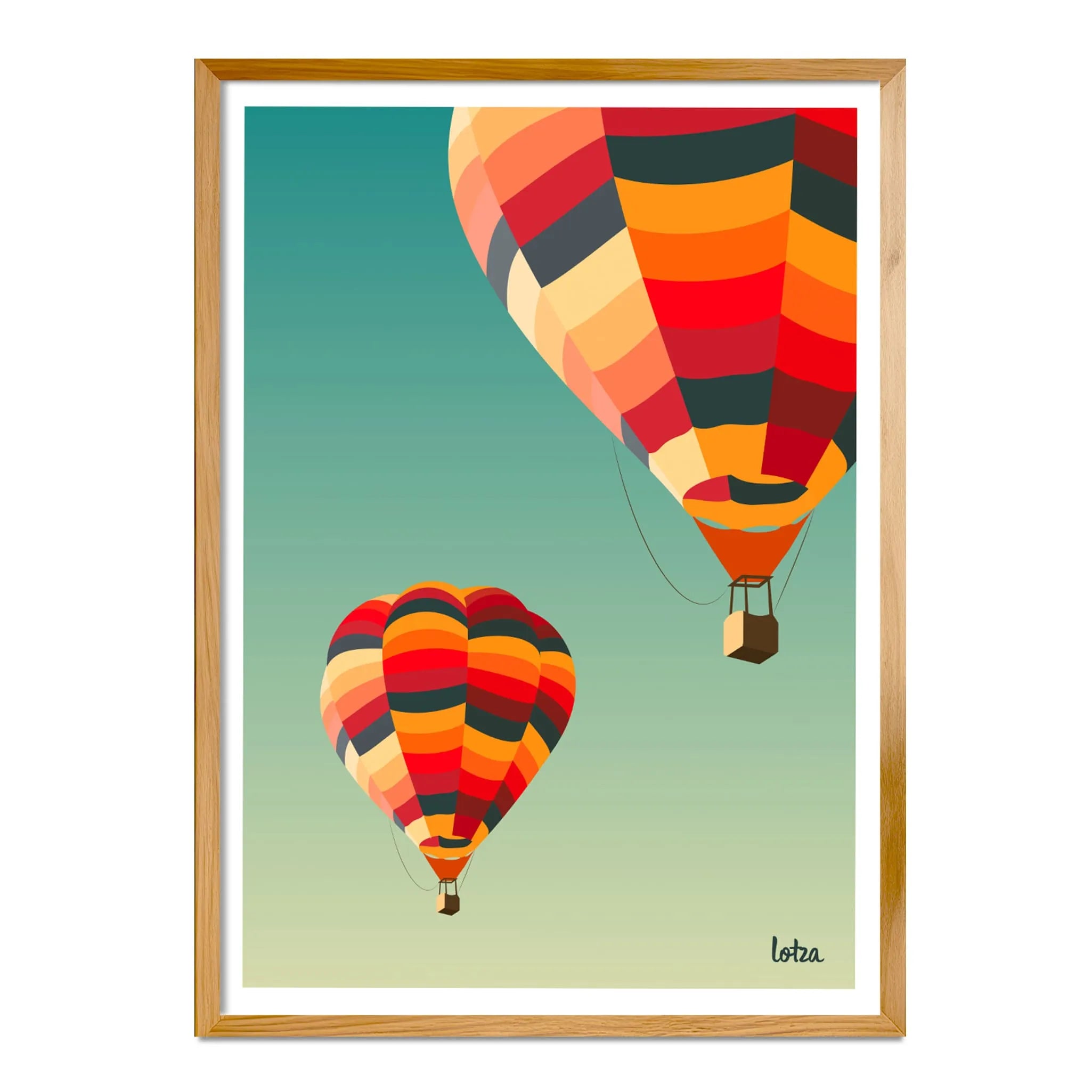 Hot Air Balloon Poster 