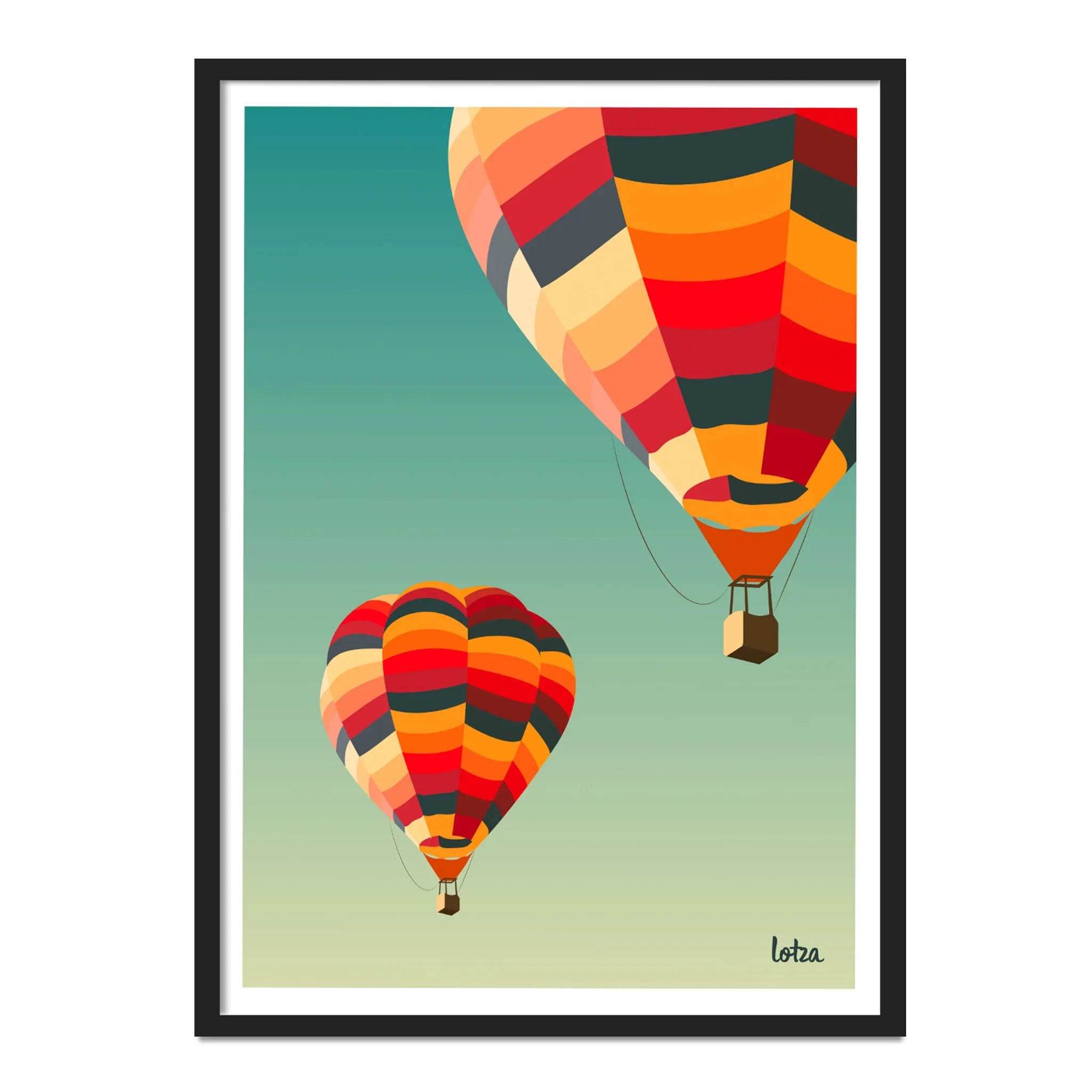 Hot Air Balloon Poster 