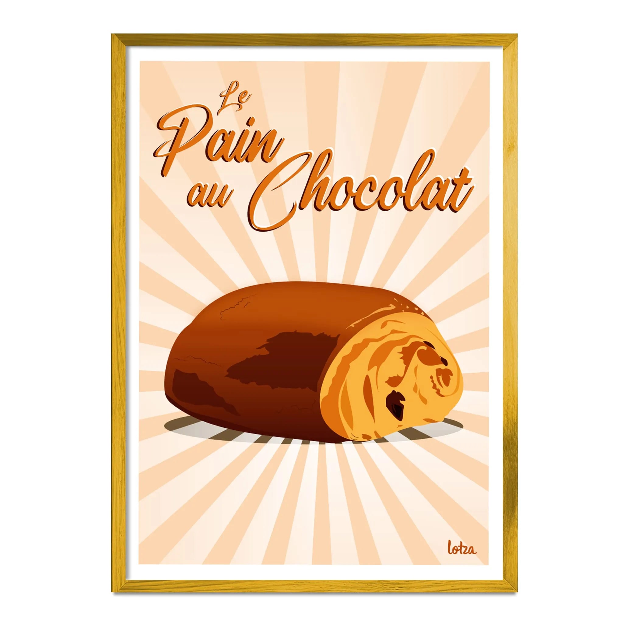Affiche Pain au Chocolat