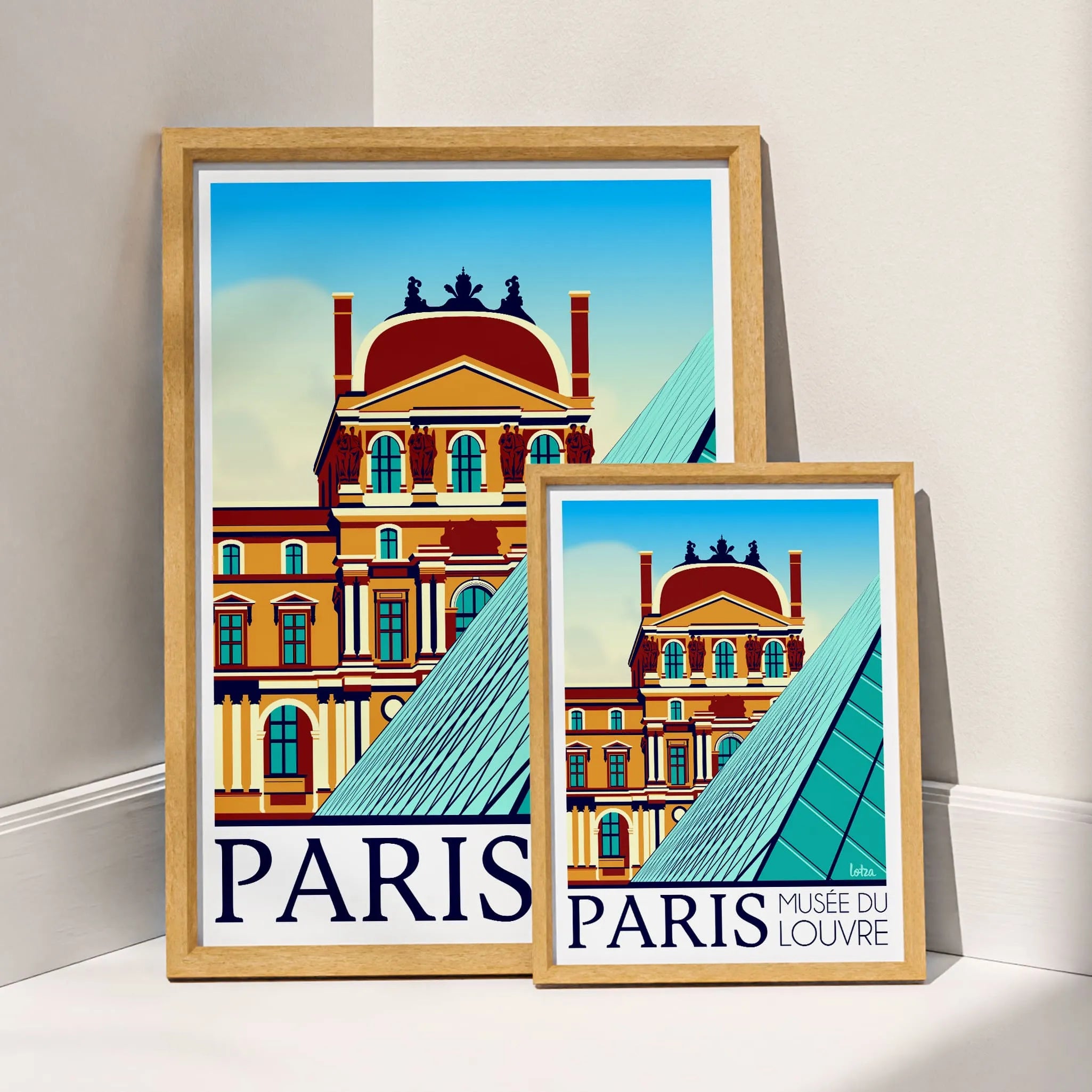 Affiche Paris - Musée du Louvre