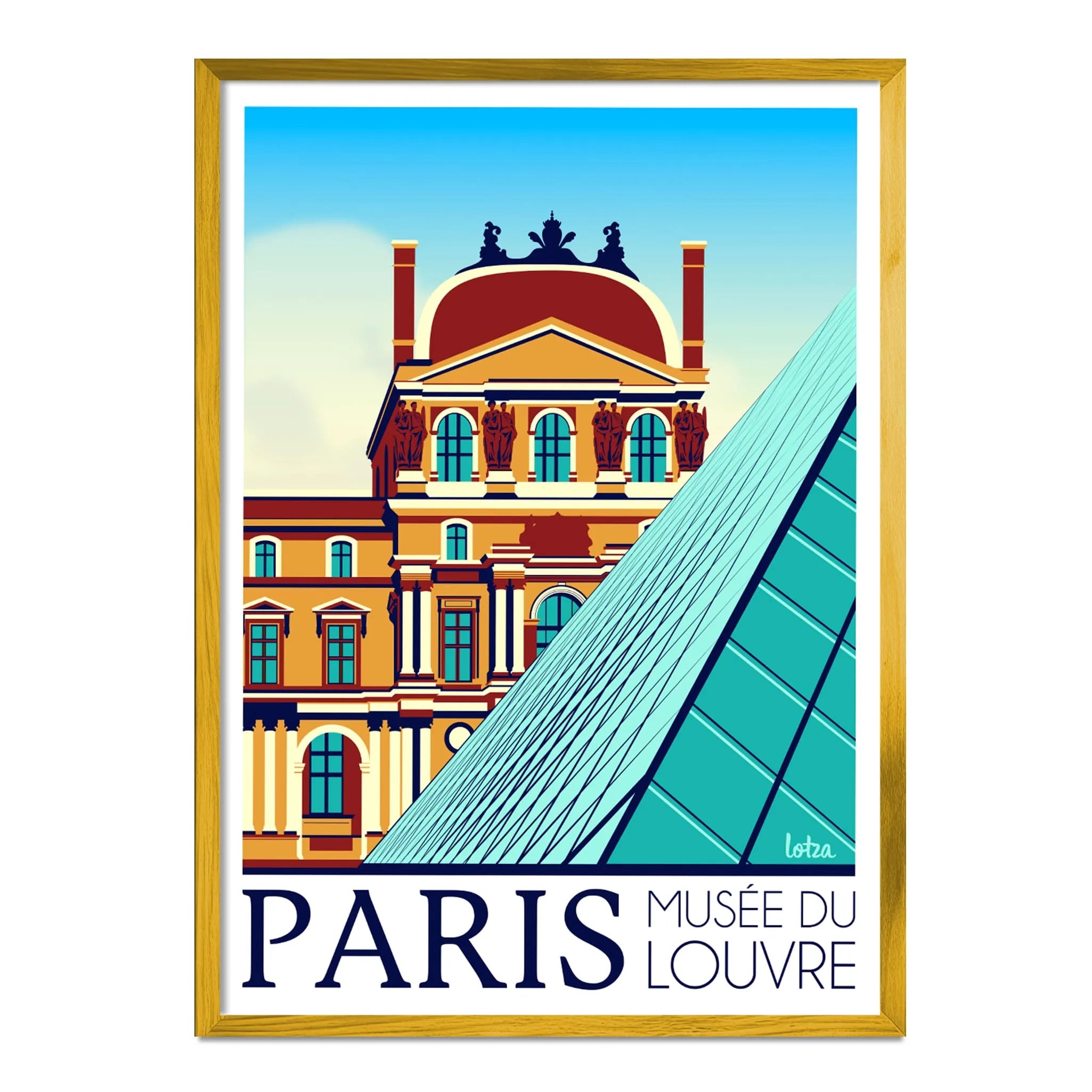 Affiche Paris - Musée du Louvre