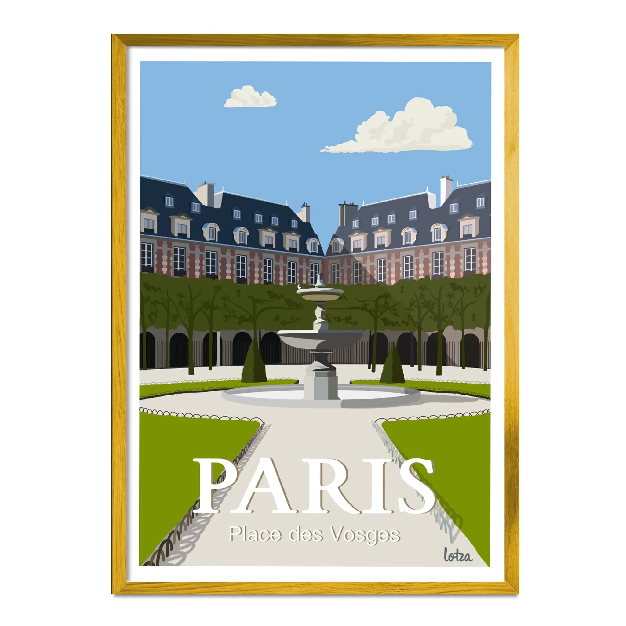 Affiche Paris - Place des Vosges