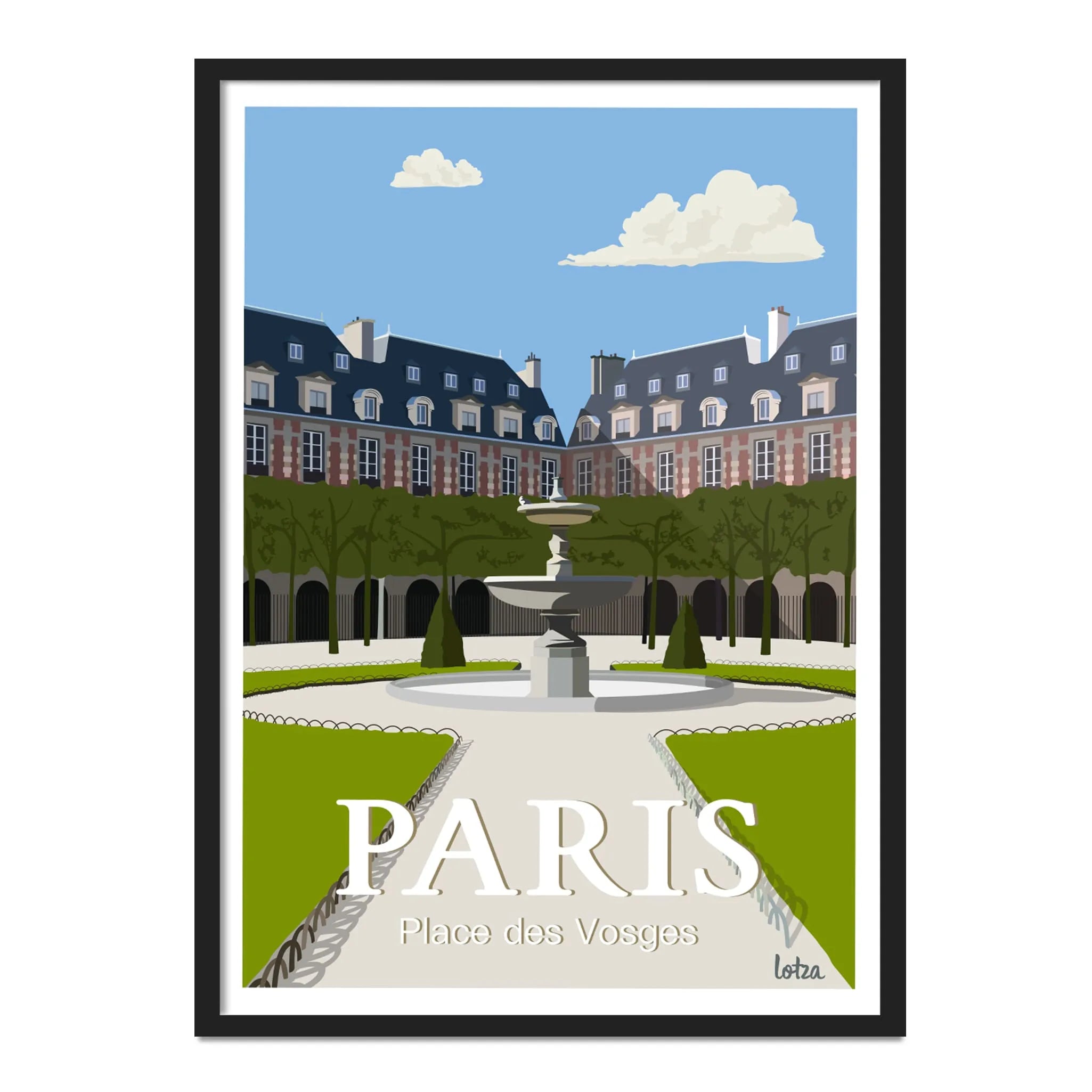 Affiche Paris - Place des Vosges
