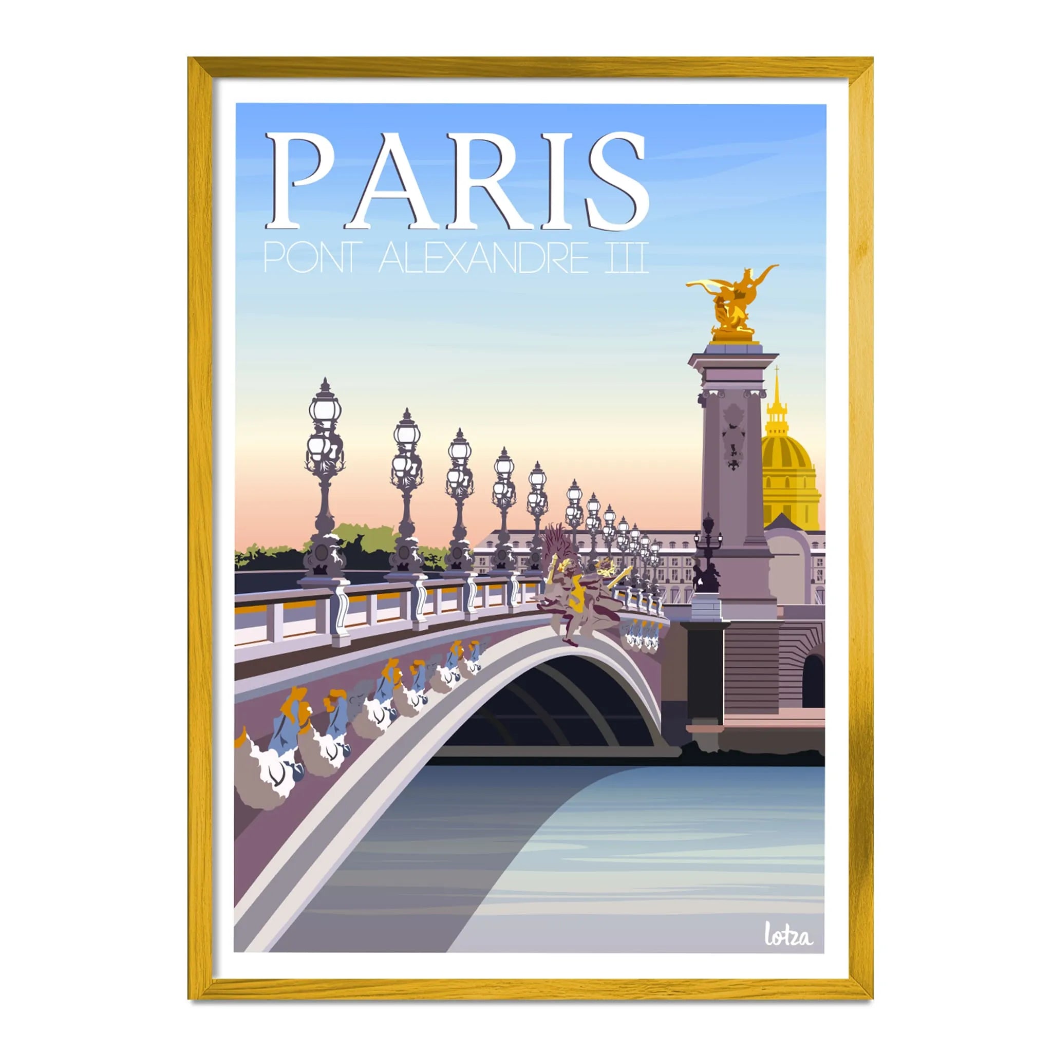 Affiche Paris - Pont Alexandre III