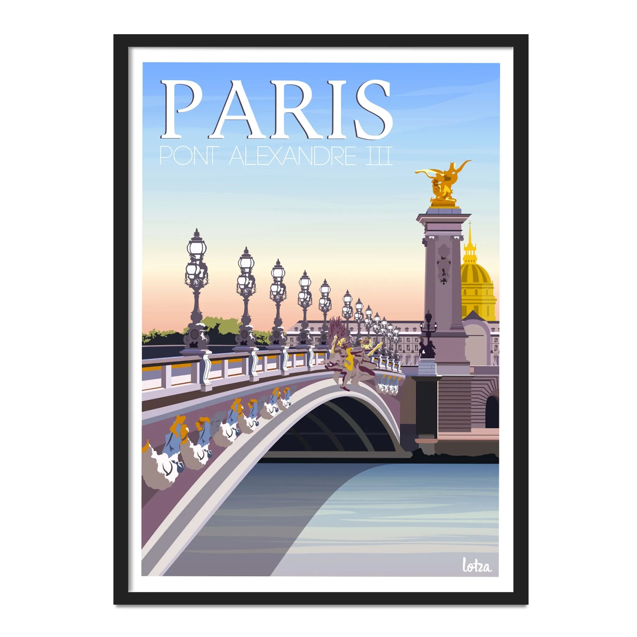 Affiche Paris - Pont Alexandre III
