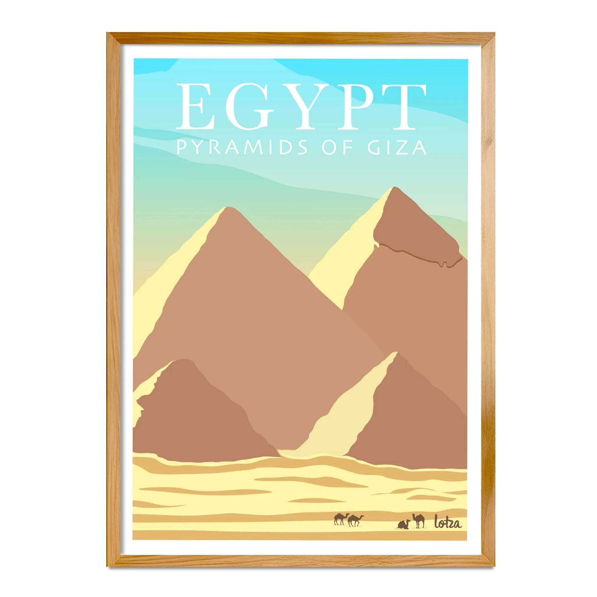 Affiche Pyramids of Giza