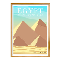 Affiche Pyramids of Giza