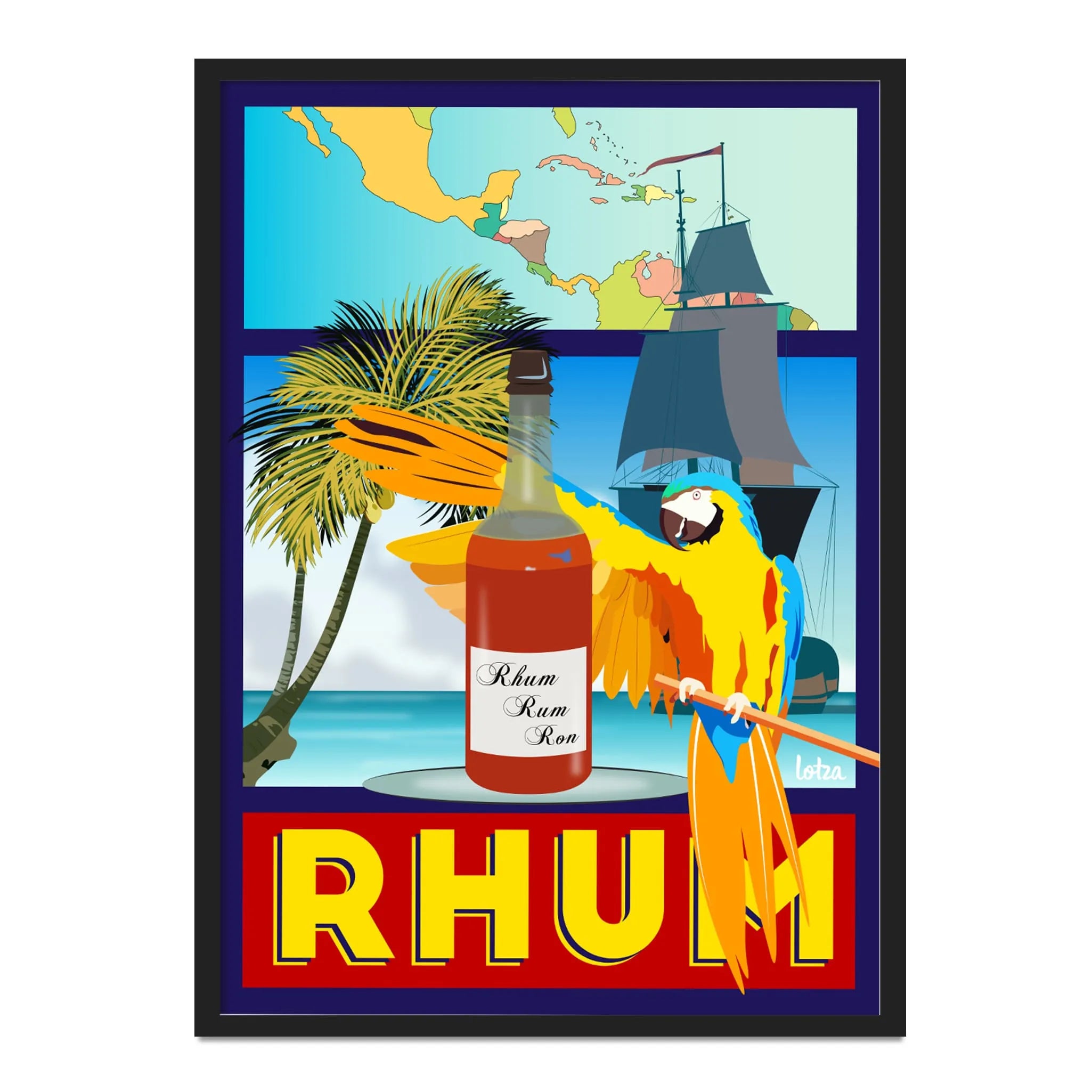Affiche Rhum