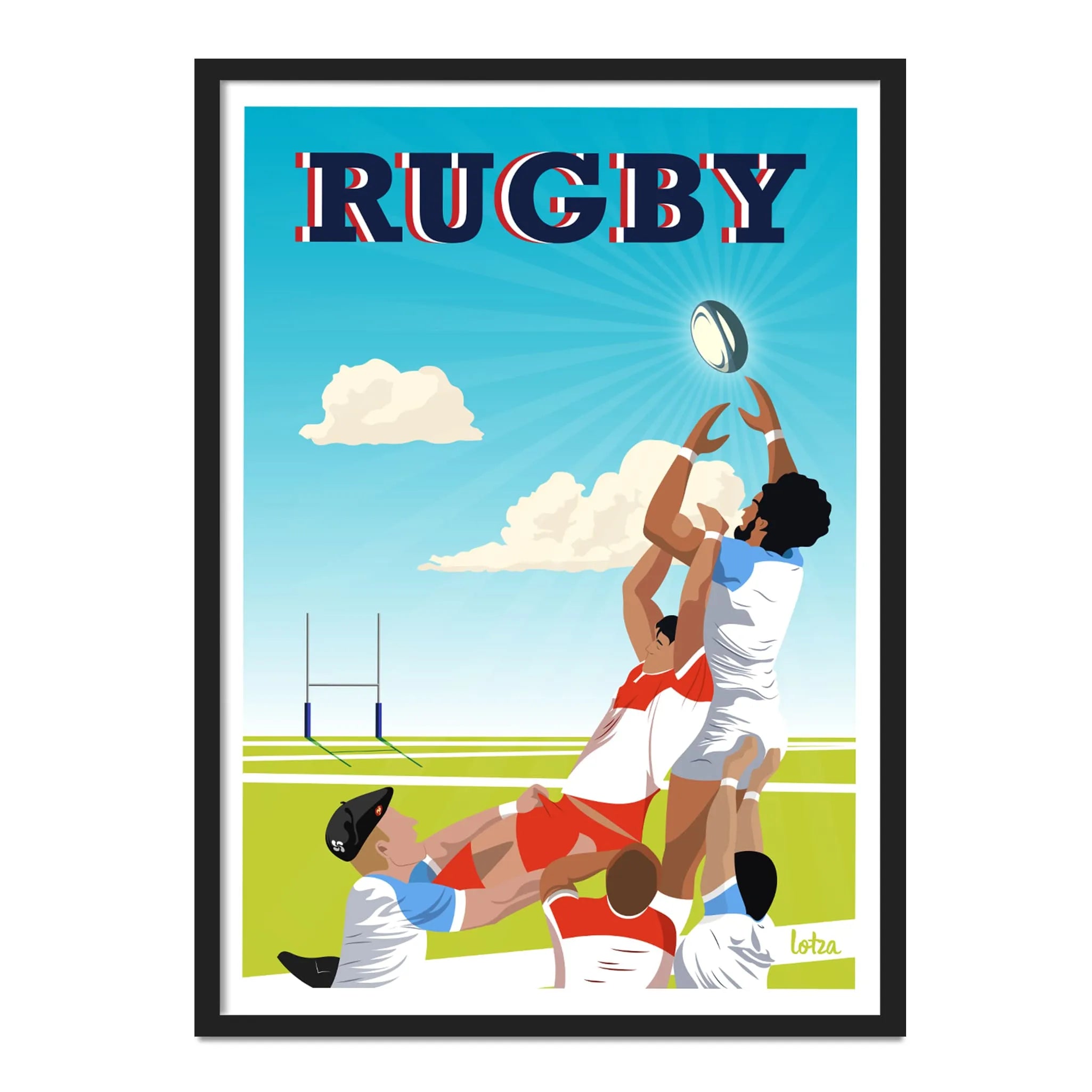 Affiche Rugby Basque