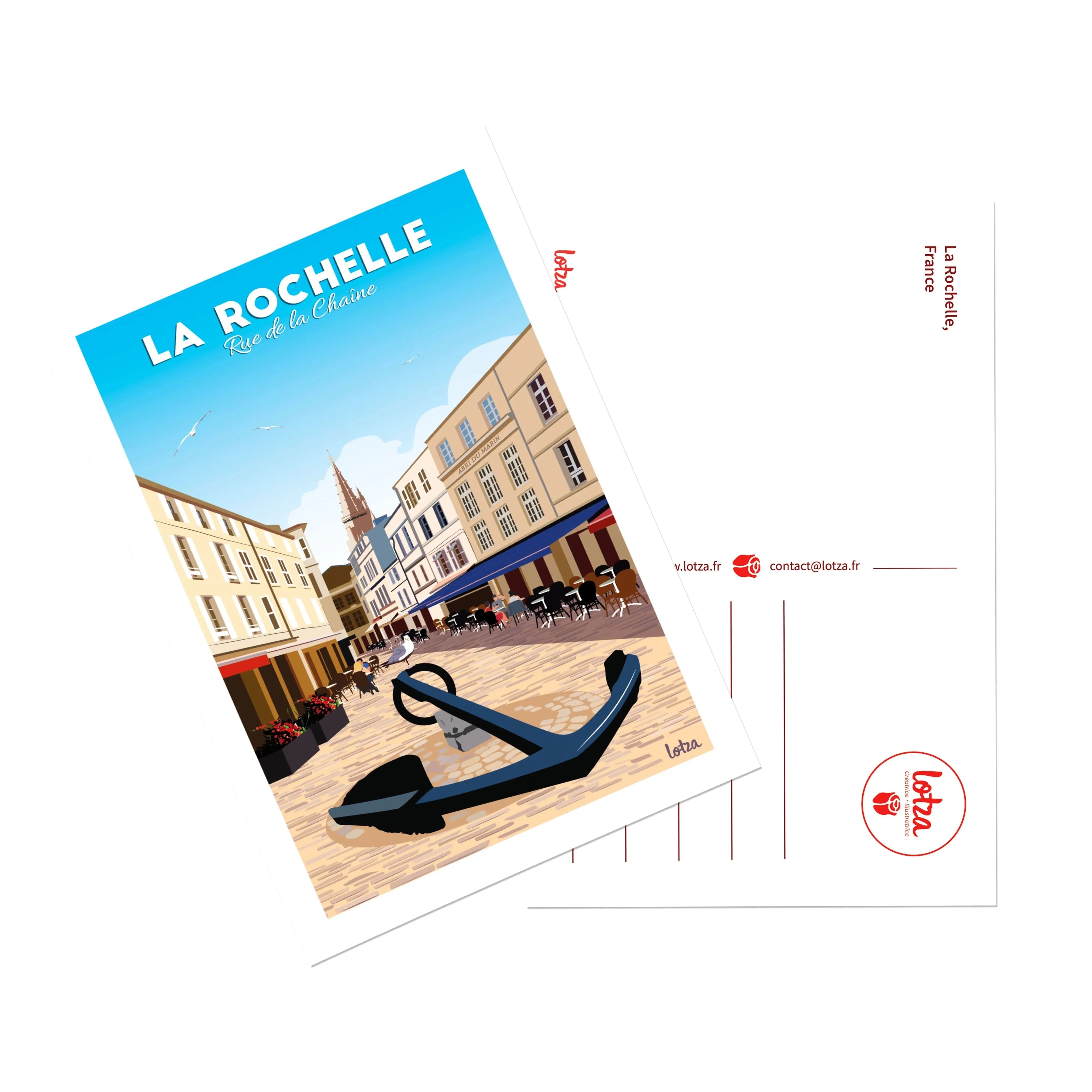 Carte Postale La Rochelle - Rue de la Chaîne
