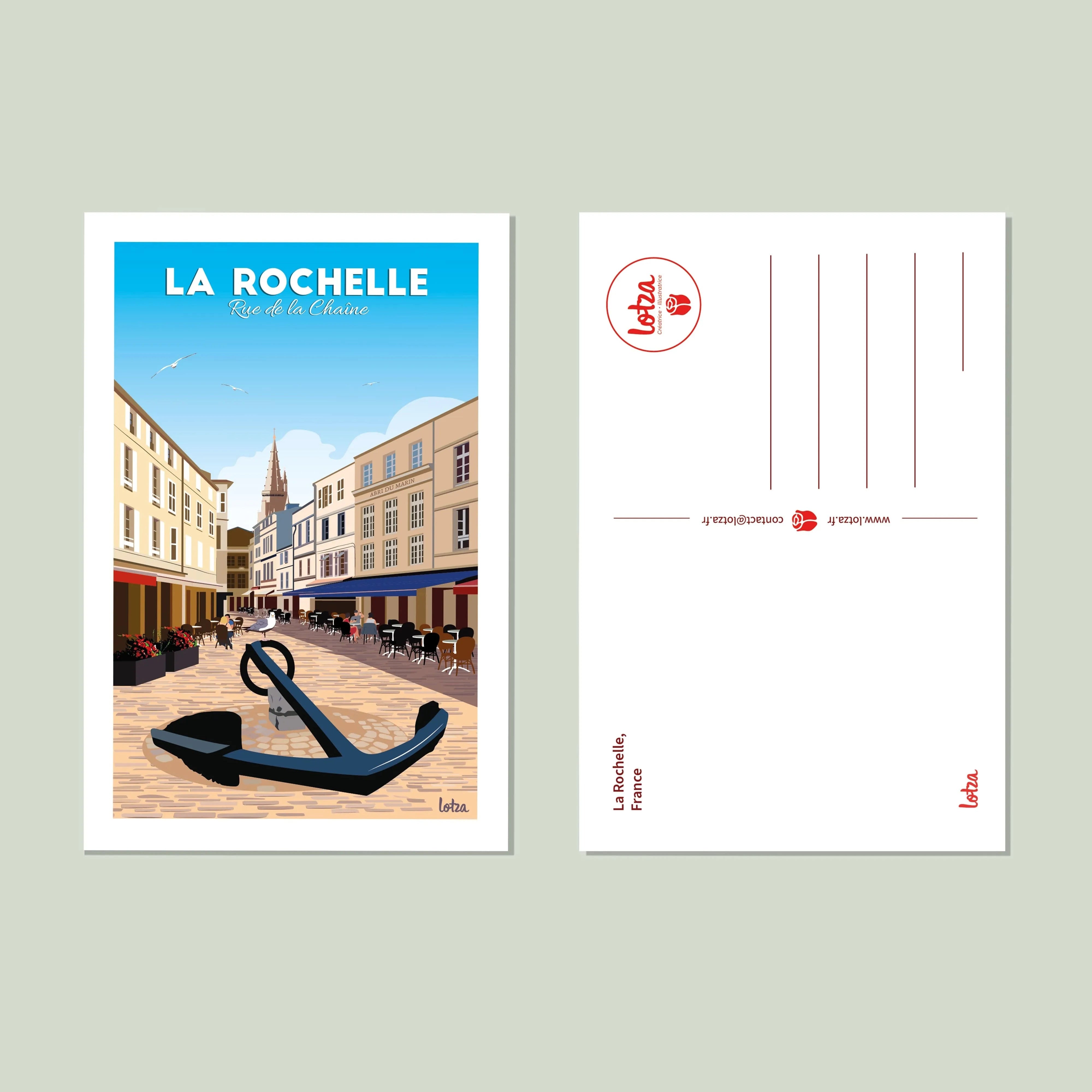 Carte Postale La Rochelle - Rue de la Chaîne