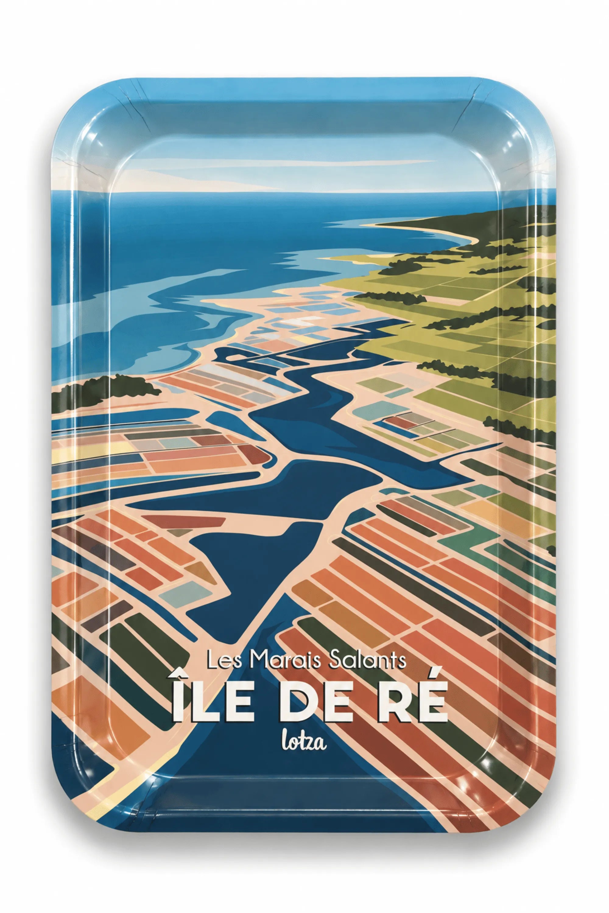 Plateau 28x18cm Île de Ré - Marais Salants